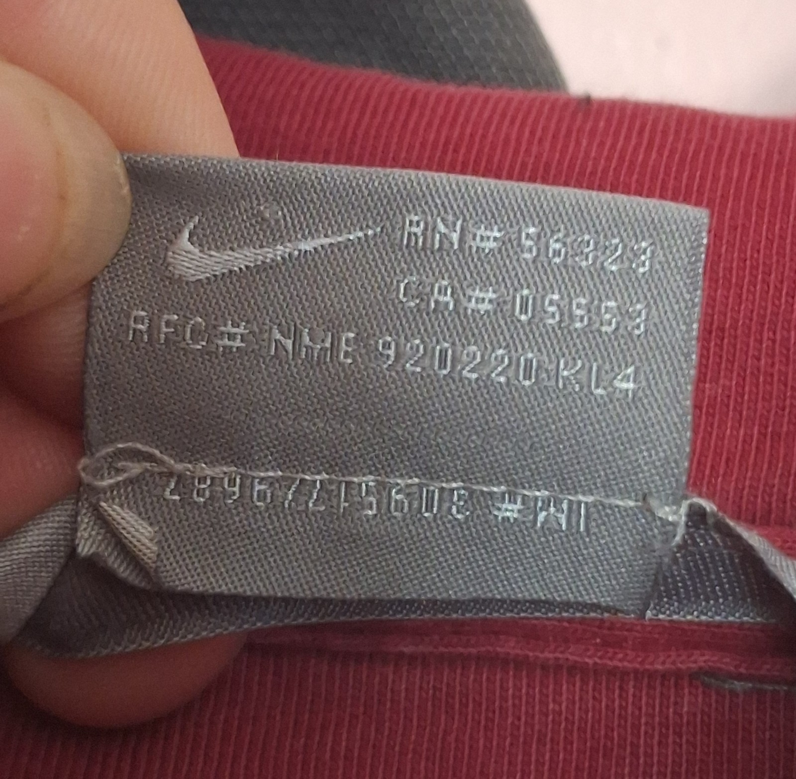 VTG Thrashed Nike Mens XXL Center Swoosh Gray Hoodie 90s Y2K Silver Tag Logo 2XL