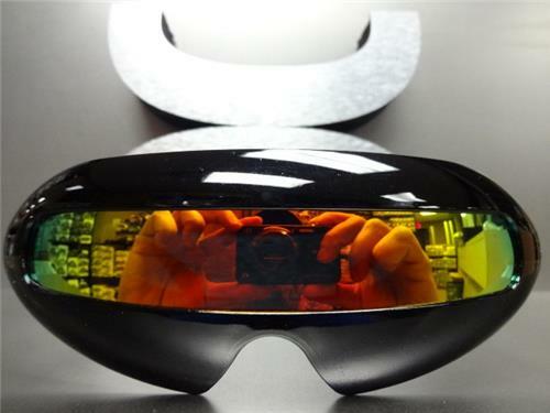 SPACE ROBOT PARTY RAVE COSTUME DJ CYCLOPS FUTURISTIC SHIELD SUN GLASSES Black