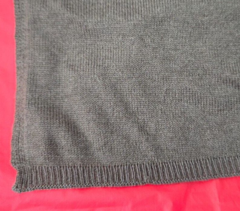 Exclusive Cashmere Shawl Wrap 78 x 26.5″ Green Knitted Handmade in Nepal