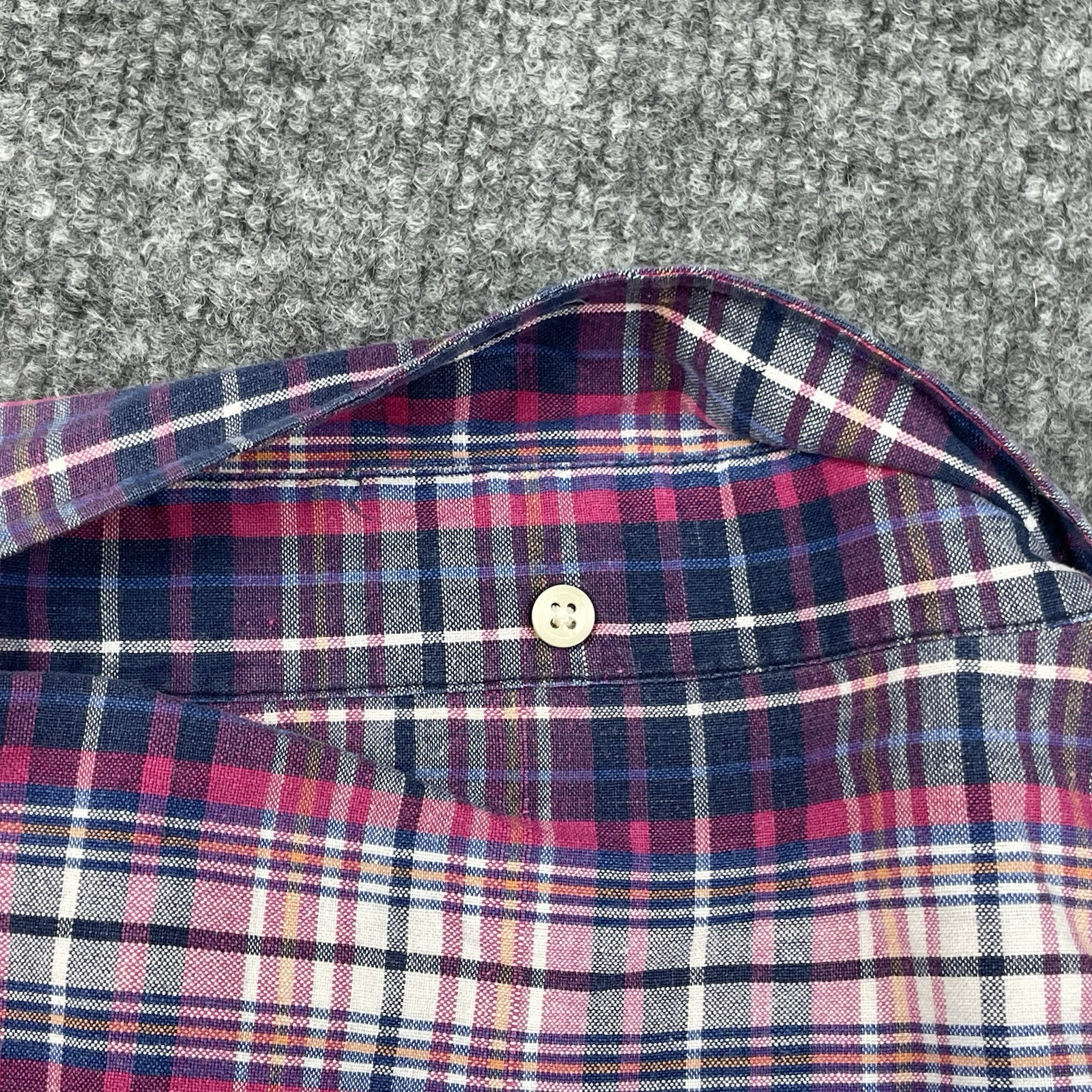 Vintage NORSPORT Shirt Men’s Extra Large Madras Button Up Plaid Checkered Preppy