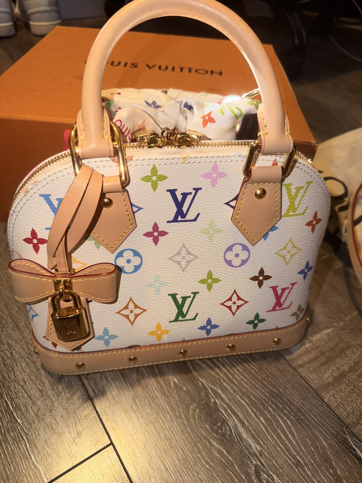 Louis Vuitton x Takashi Murakami 2025 Alma BB Purse Multicolor 04M0145000017
