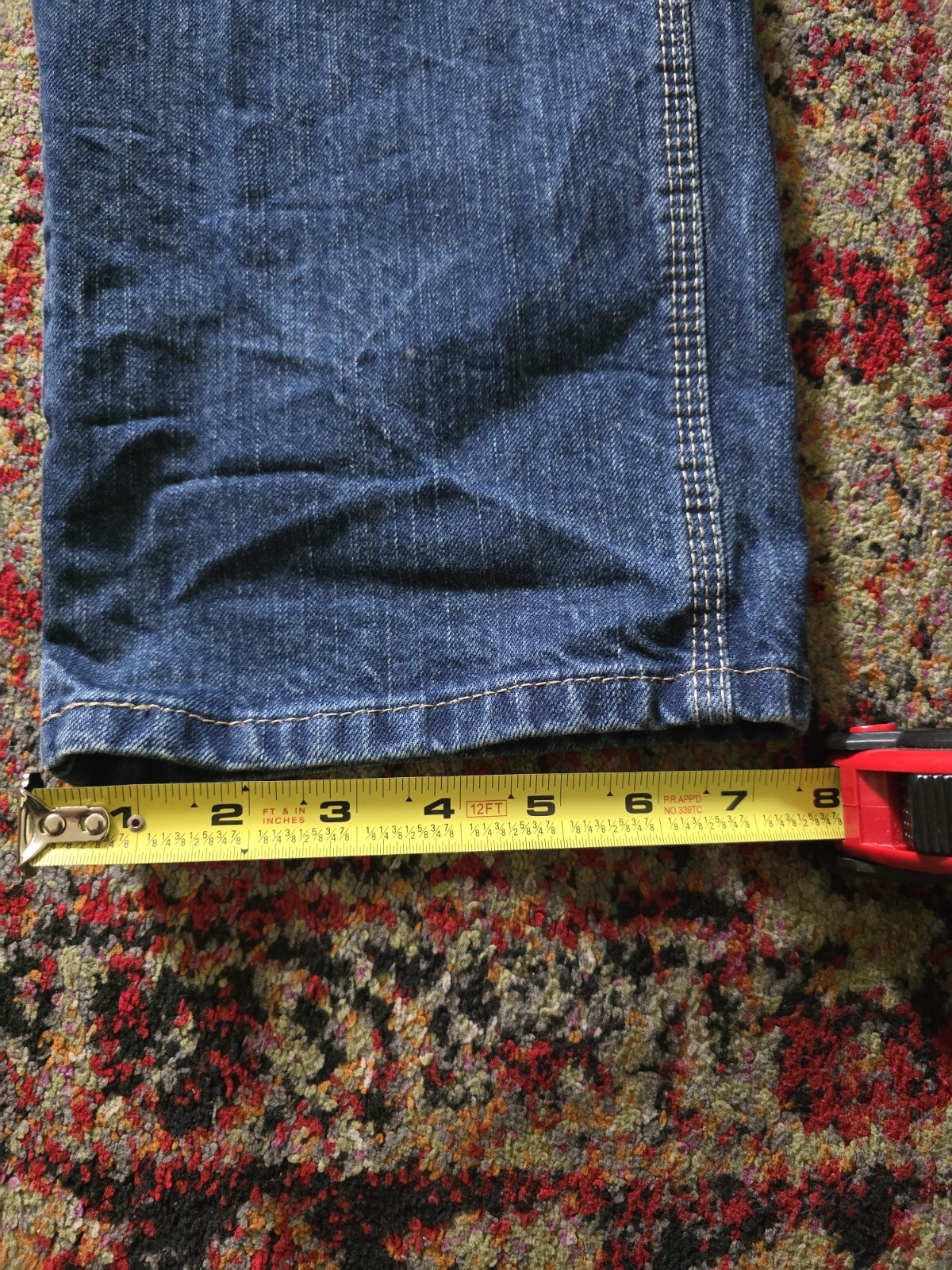 Dickies Carpenter Men’s Blue Dark Wash Denim Jean 5-Pocket 32×33