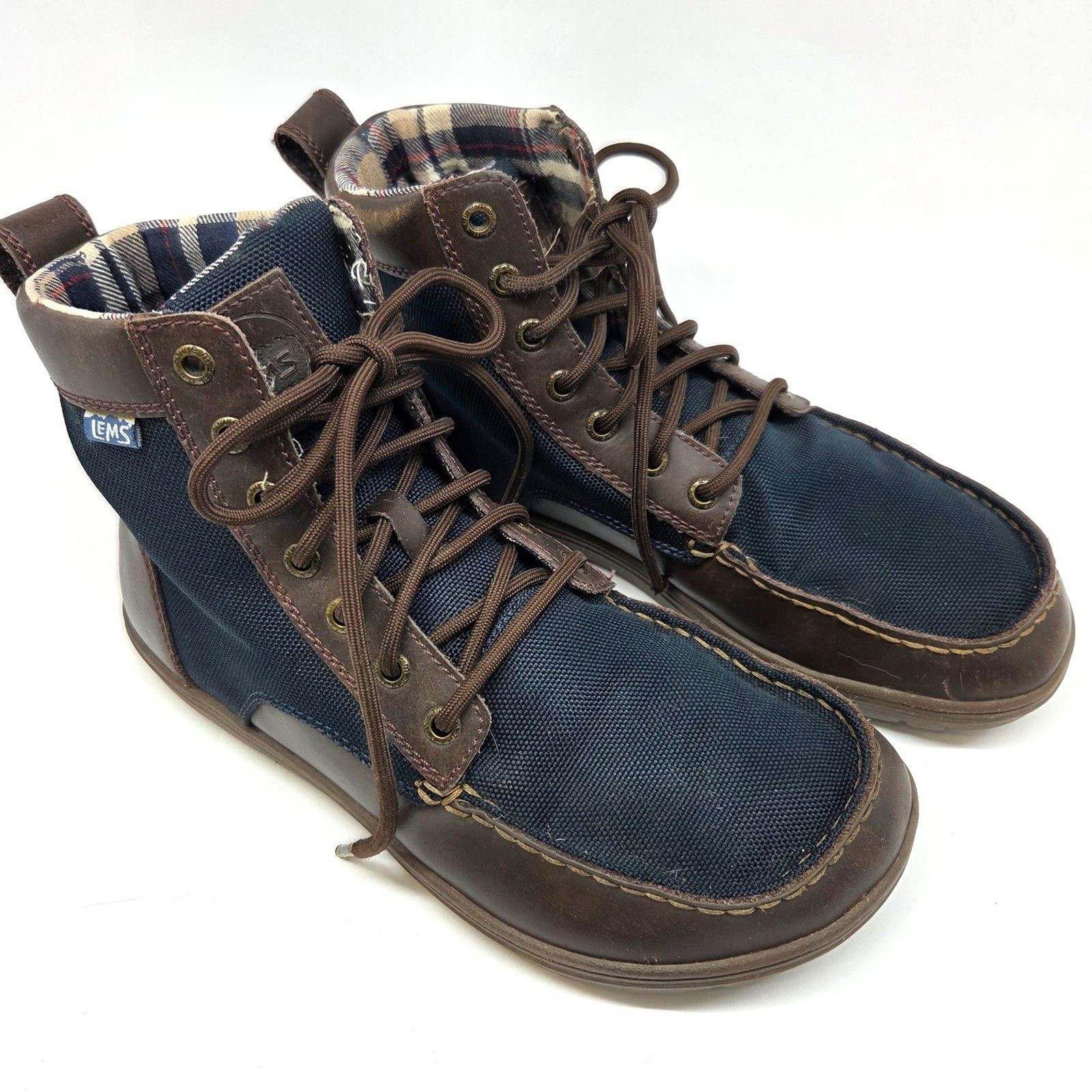 Lems Boulder Boots Unisex Navy Stout Mens 8.5 US Women’s 10