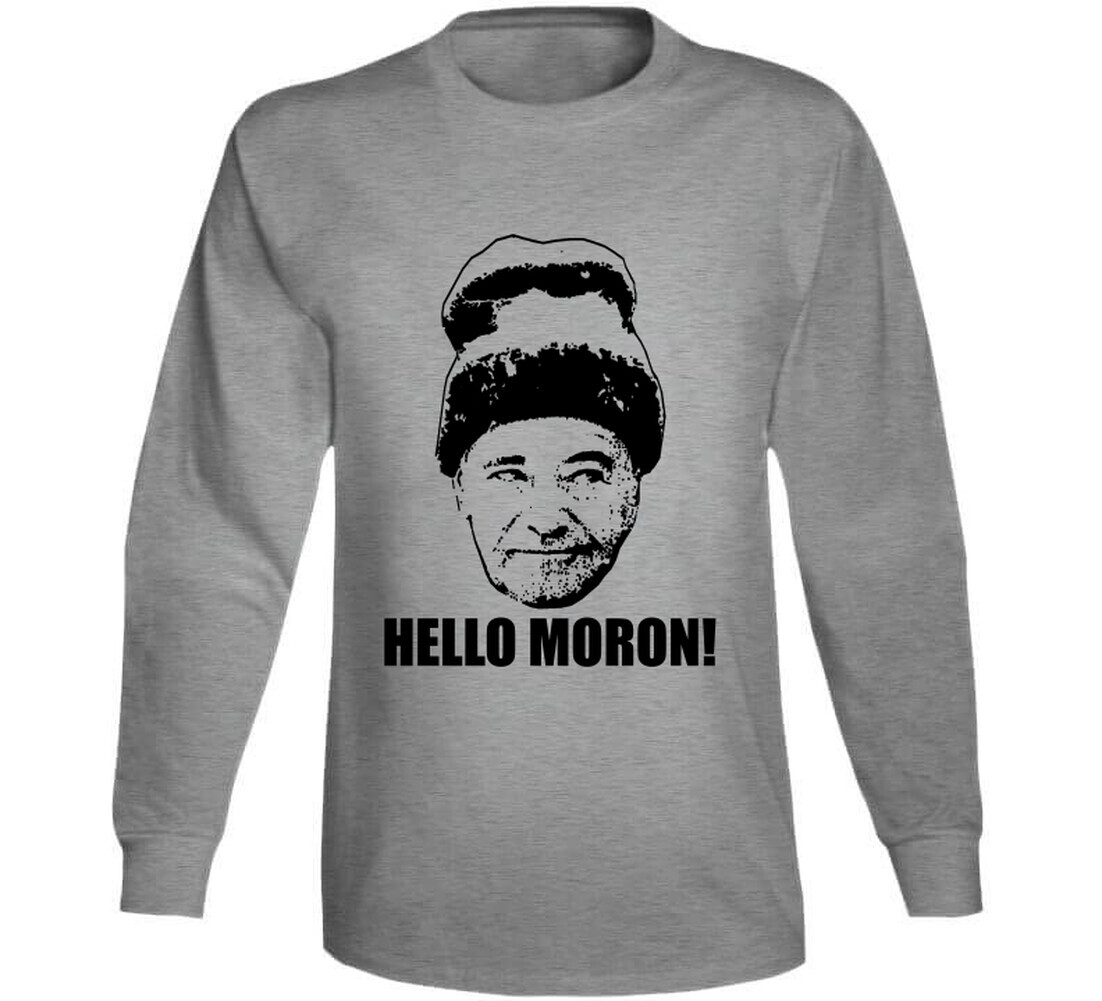 Grumpy Old Men Quote Hello Moron T Shirt