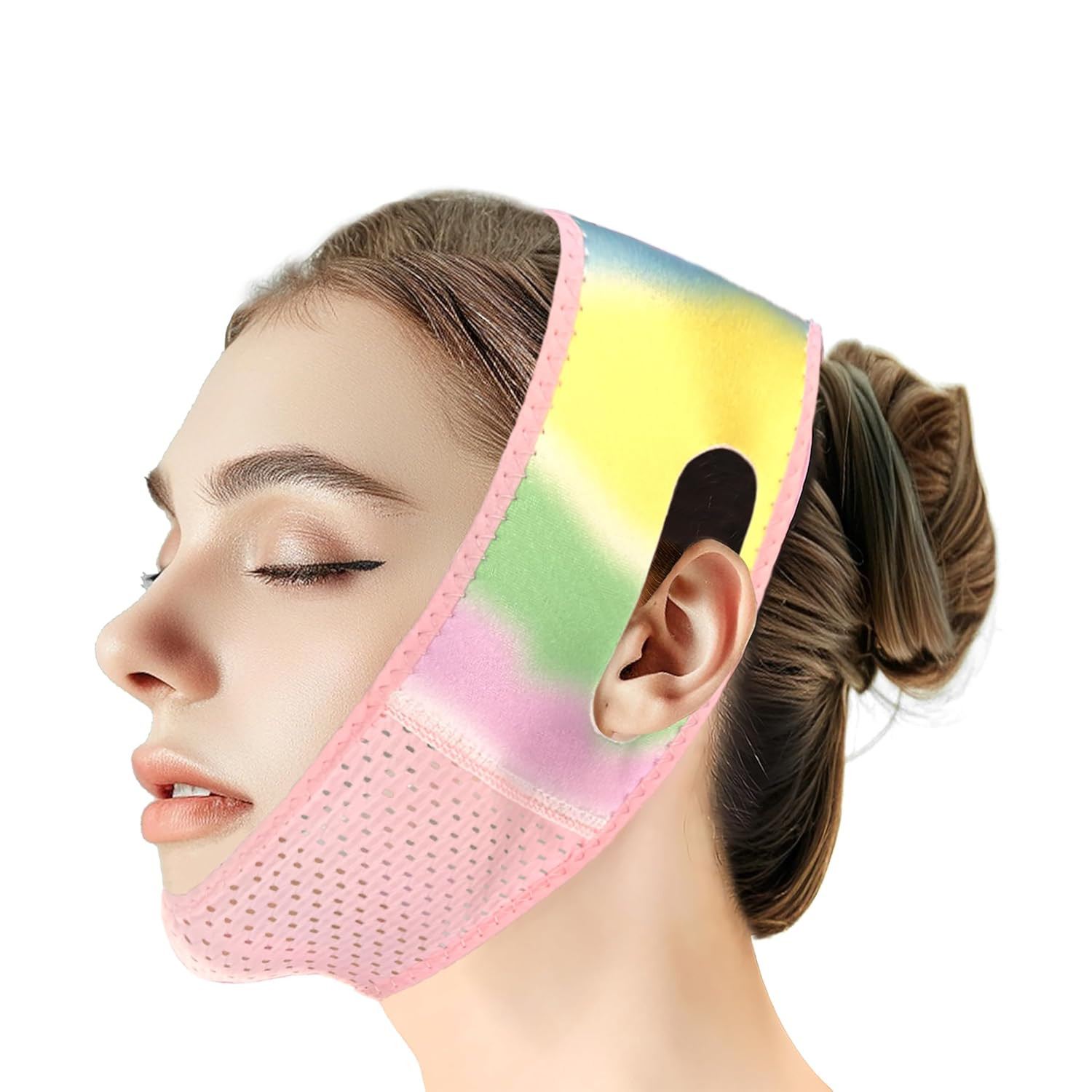 Reusable V Line Lifting Mask with Chin Strap, V Shaped Face Mask for Sagging, Ja