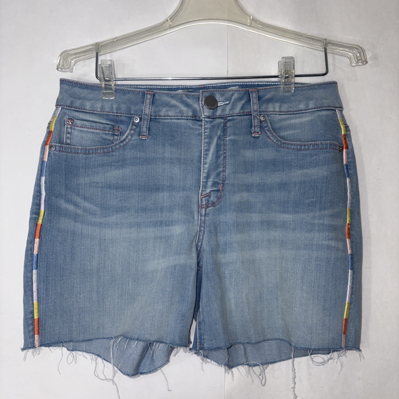 Seven 7 Denim Cutoff Shorts w/Embroidered Details Wmns 6 Limited Edition Fun!