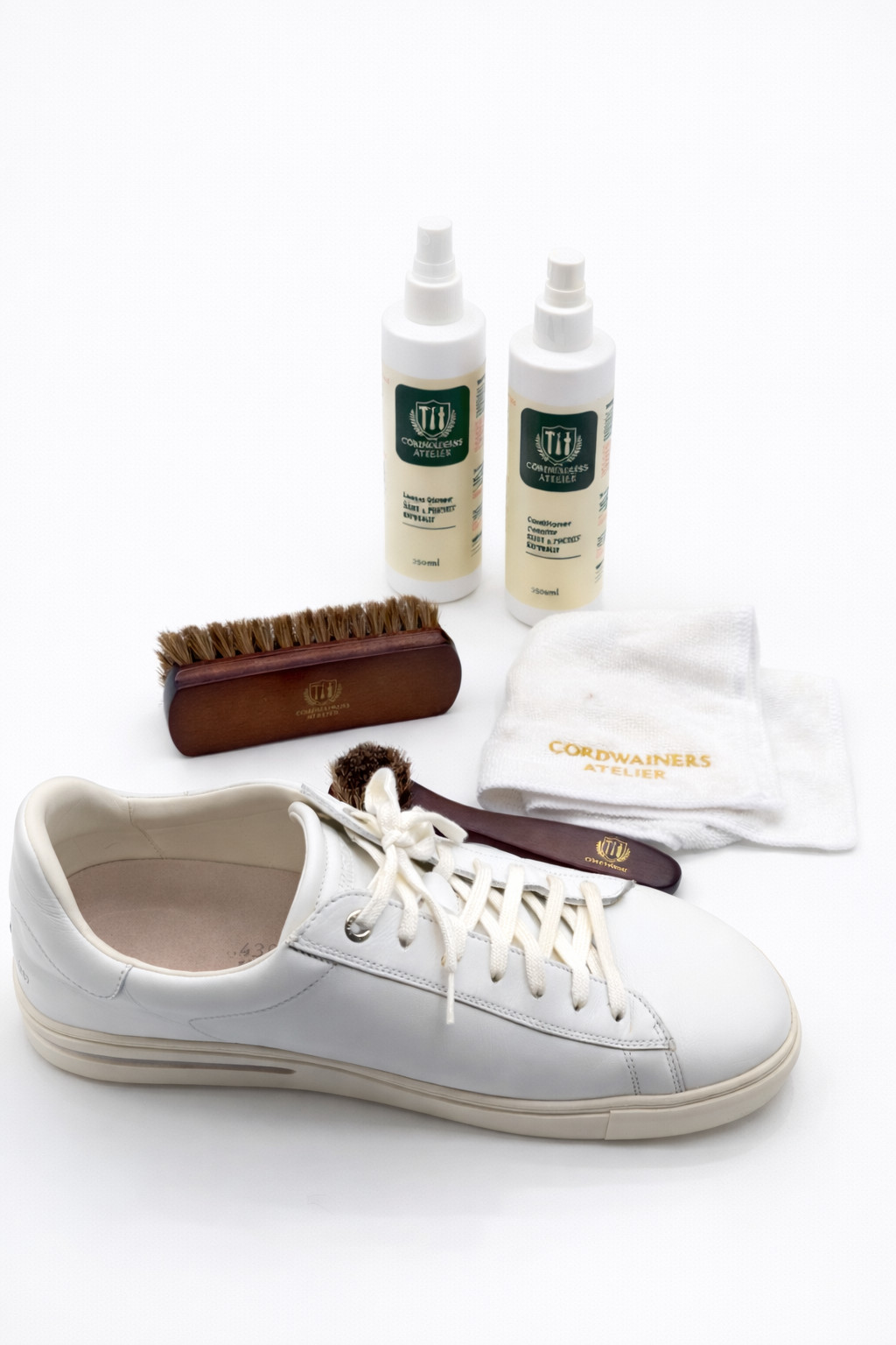 Leather Cleaner Conditioner Set with Microfiber Cloth Shoe Care Kit