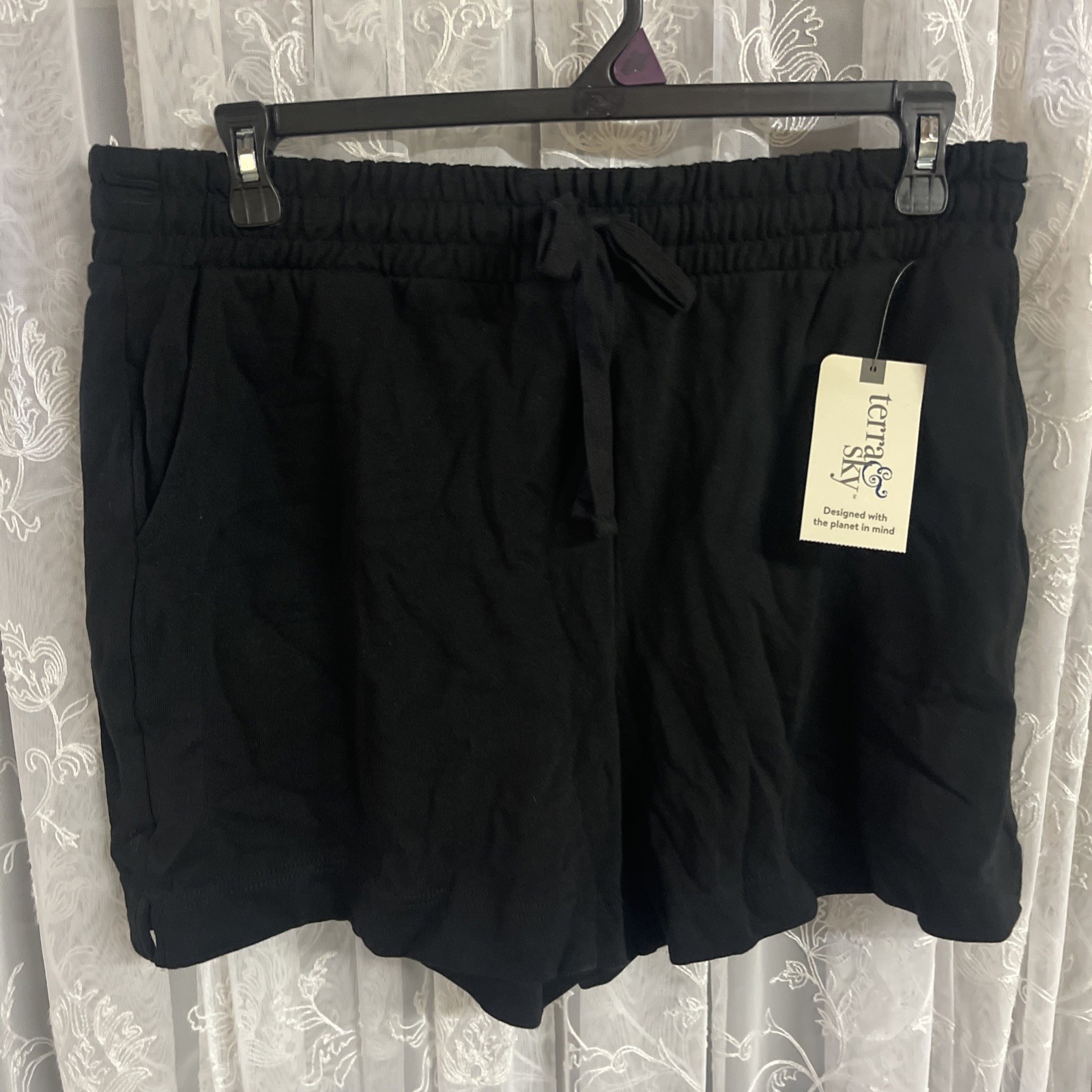 Terra & Sky Plus Size 0X (14W) Pull On French Terry cloth shorts NWT✨