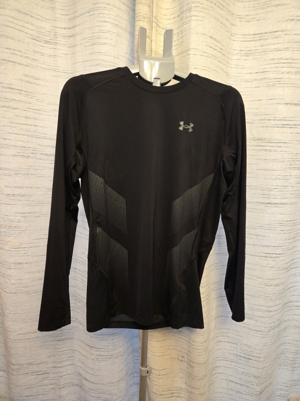 Under Armour HeatGear Compression Mens XL Black Long Sleeve Athletic Performance