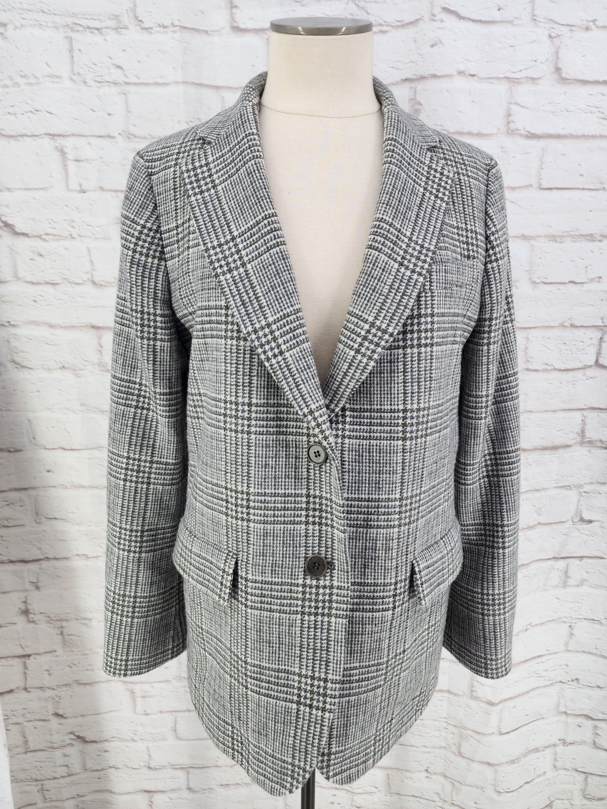Talbot Houndstooth Blazer Wool Blend 14 Heritage Academia Professional Boardroom