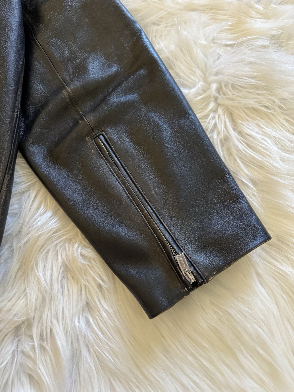 Kallmeyer New Remi Cropped Jacket Leather Black Distressed XS