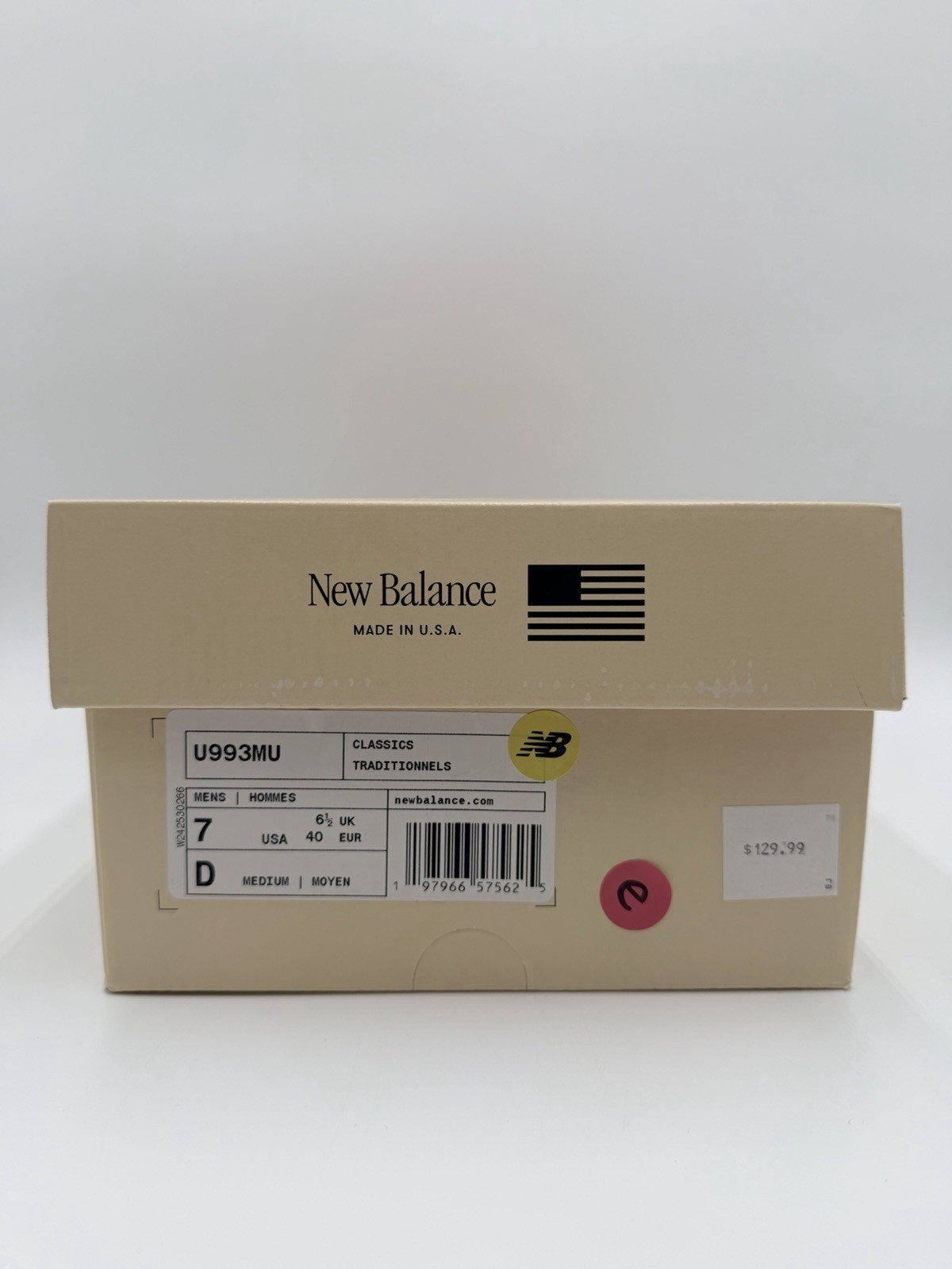 New Balance Men’s 993 MiUSA Size 7 Mushroom Midnight Violet |U993MU|