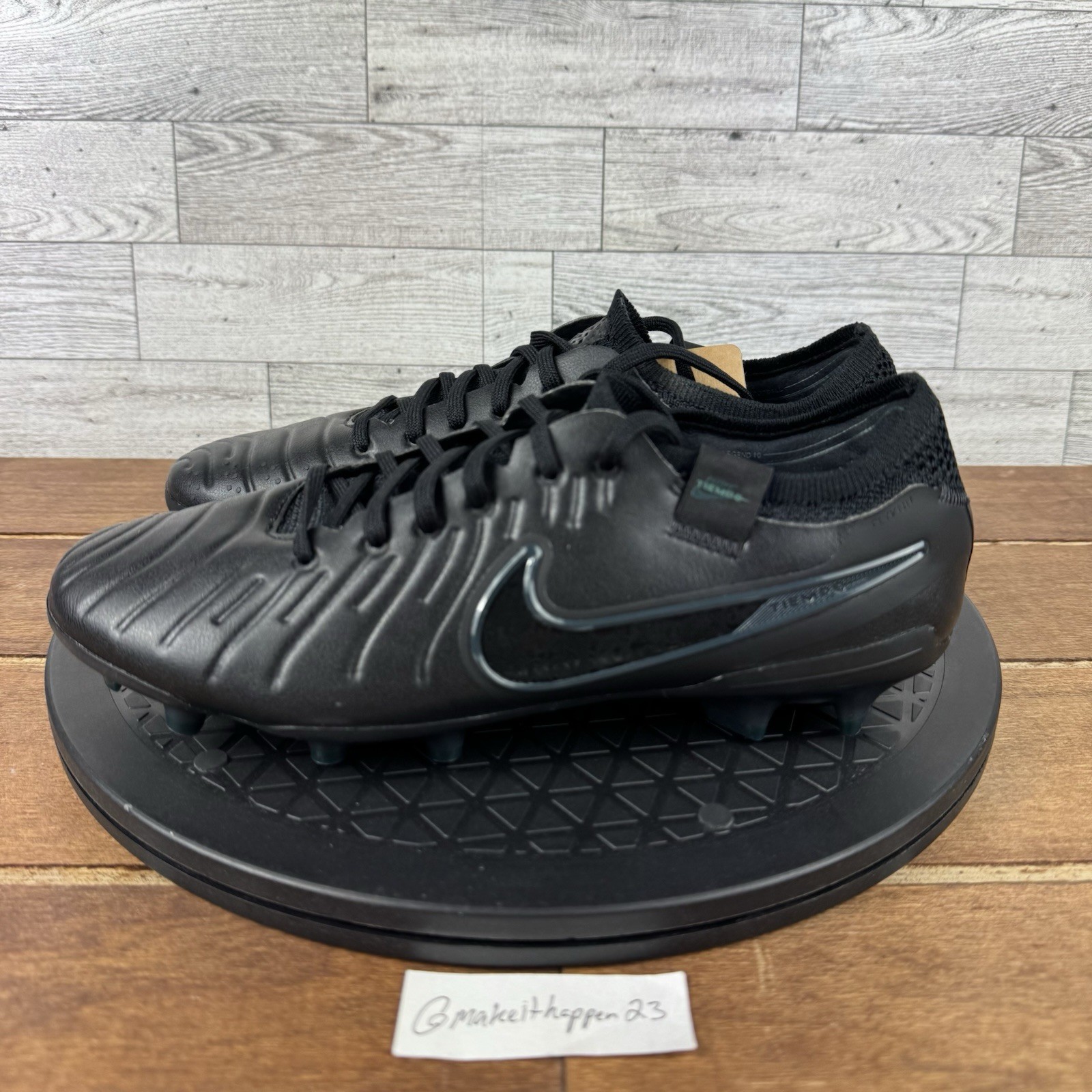 Nike Legend 10 Elite FG Soccer Black Deep Jungle DV4328-002 Men Size 5/Women 6.5