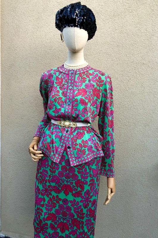 Women Averardo Bessi Suit Green Silk 40 / L / 48