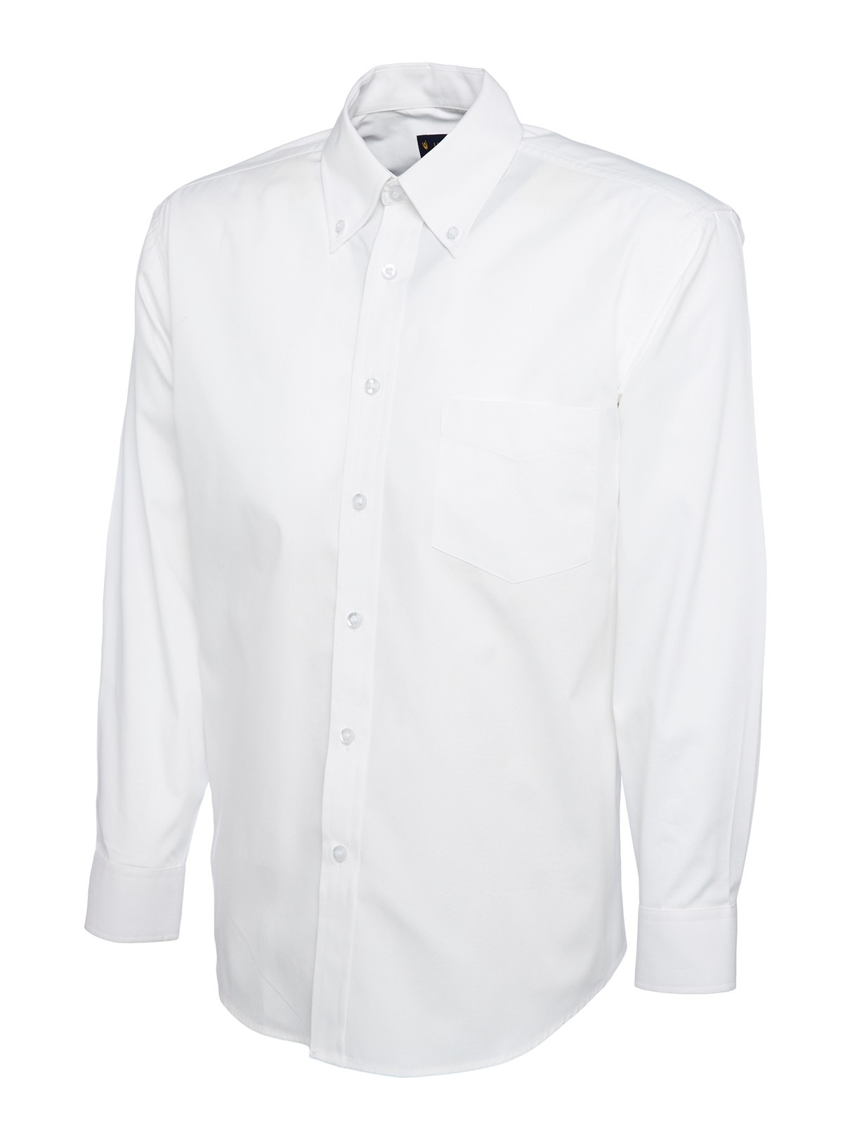 Uneek Men’s Pinpoint Oxford Full Long Sleeve Shirt Formal Dress Office UC701