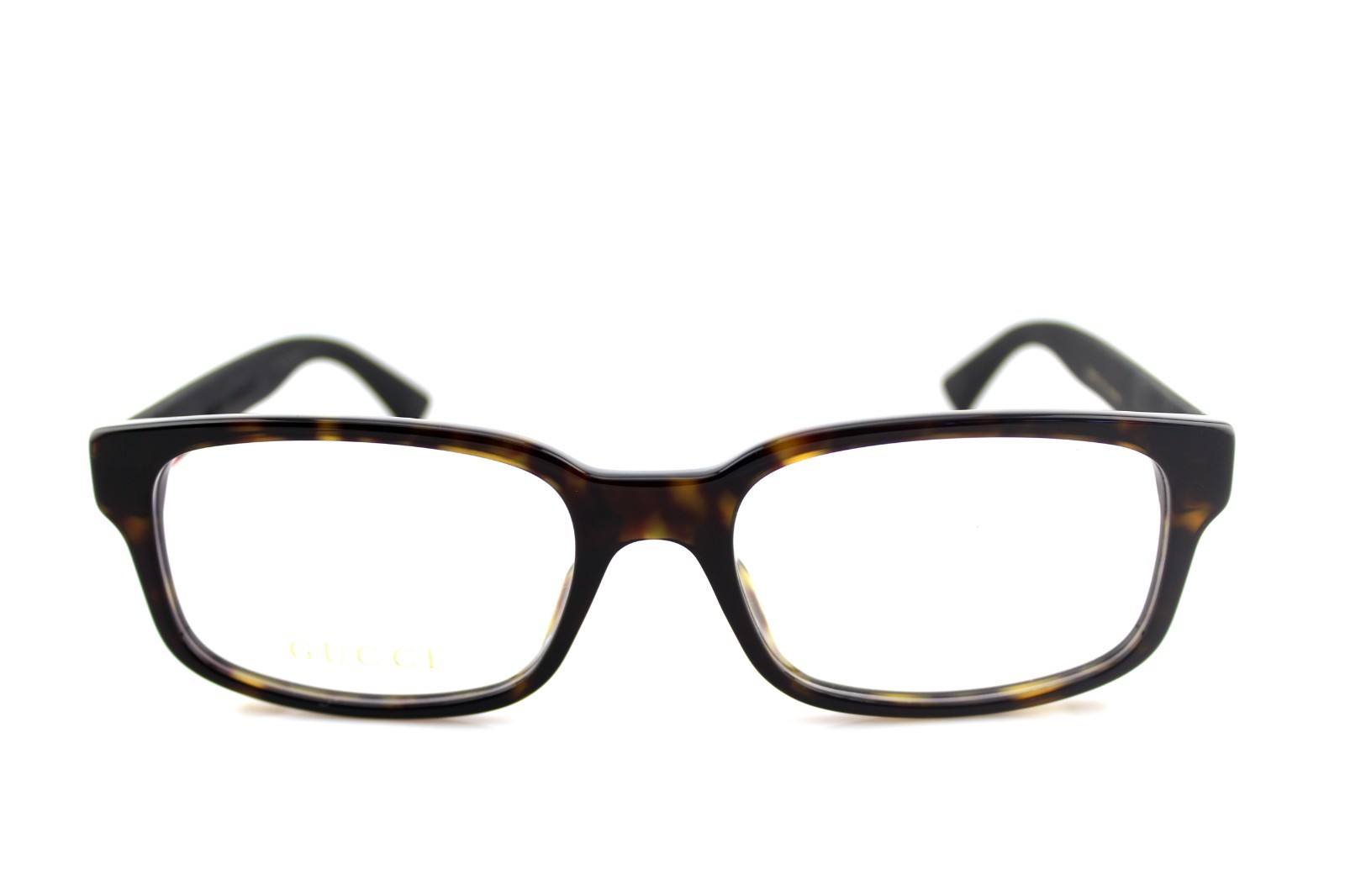 NEW Authentic GUCCI Mens Havana Matte Black Rubber Eye Glasses Frame GG0012O 002