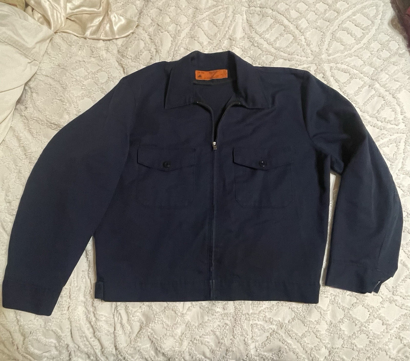 Vintage USPS Mail Carrier Full Zip Jacket Quilted Liner Not Available Sz 46 R