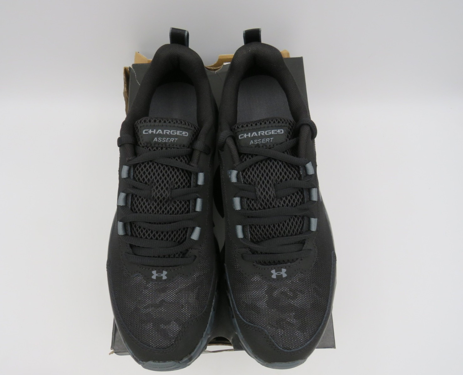 Under Armour Men’s UA Charged Assert 9 Camo Sneaker Black Pitch Gray