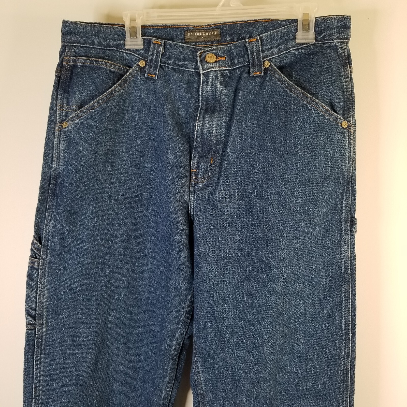 Saddlebred Straight Leg Carpenter’s Jeans Men’s W32x32 Blue Medium Wash Denim
