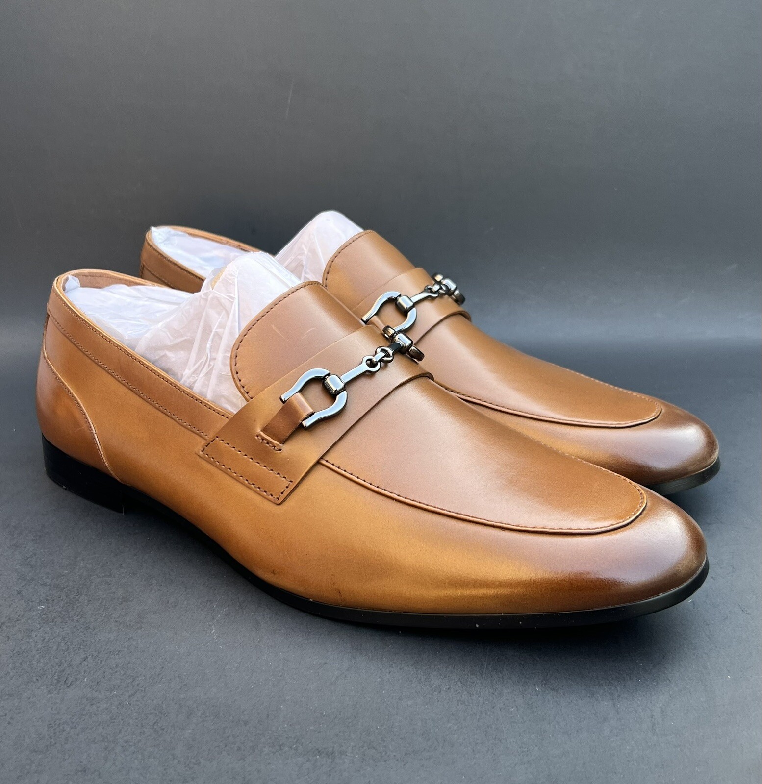ALDO Marinho Loafers Brown (Cognac Leather Smooth) Men’s 10 US Size