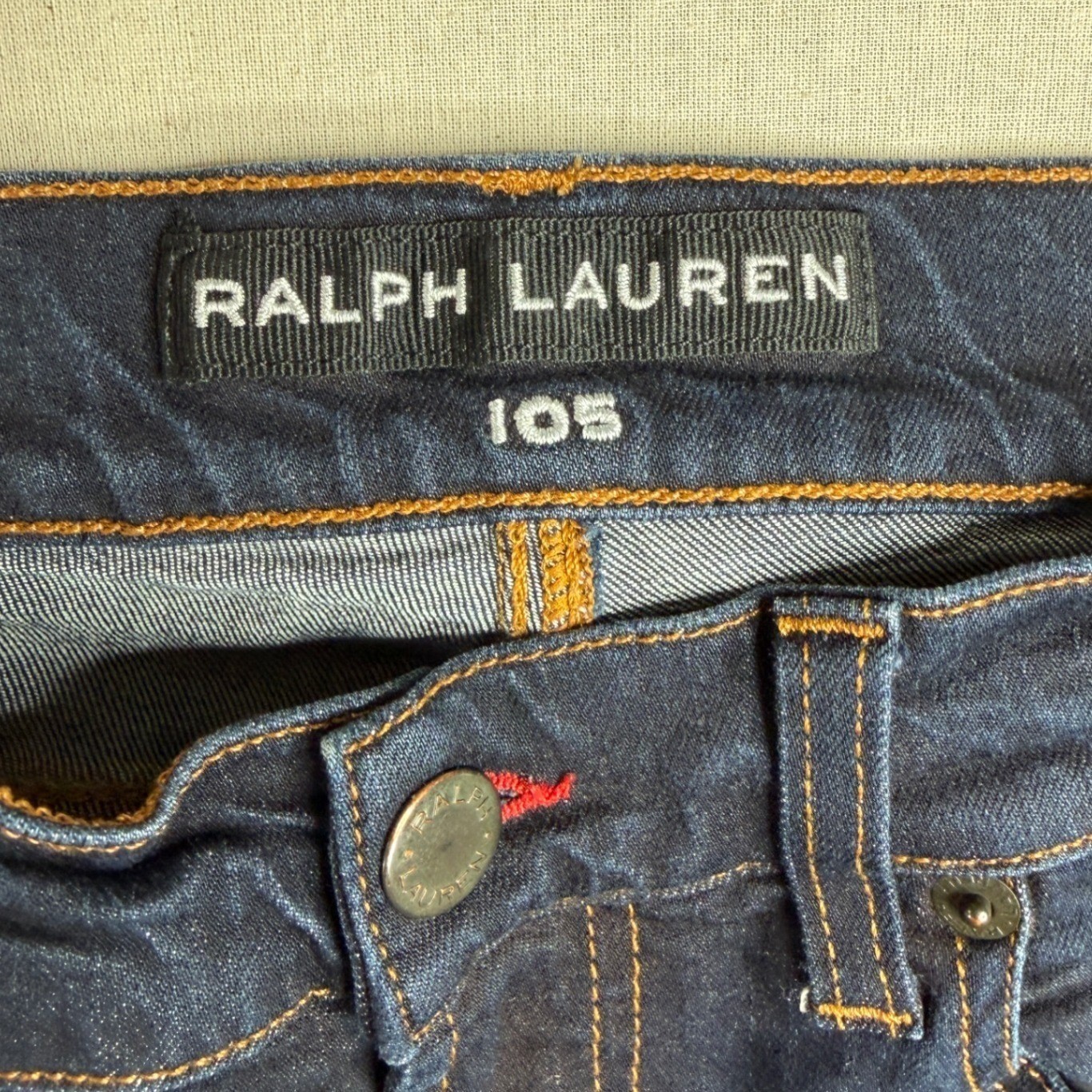 Ralph Lauren Black Label 105 Skinny Jeans size 28 Dark Blue