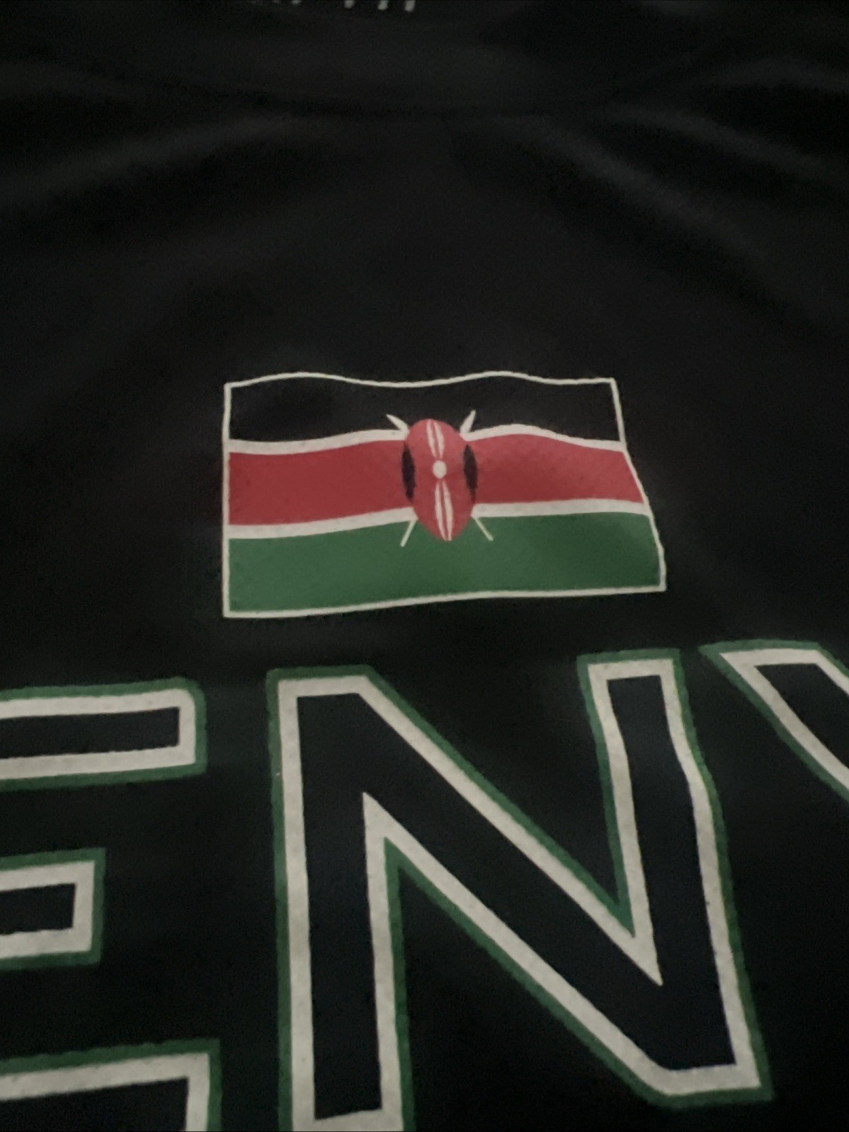 Nike Elite Team Issued Kenya Track & Field Black Shirt 480907-010 Men’s Size S
