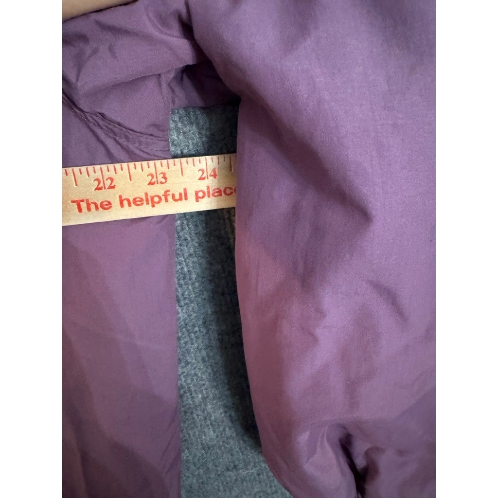 LL Bean Warm-Up Jacket Womens Medium Purple Fleece Lined Thinsulate Vintage USA