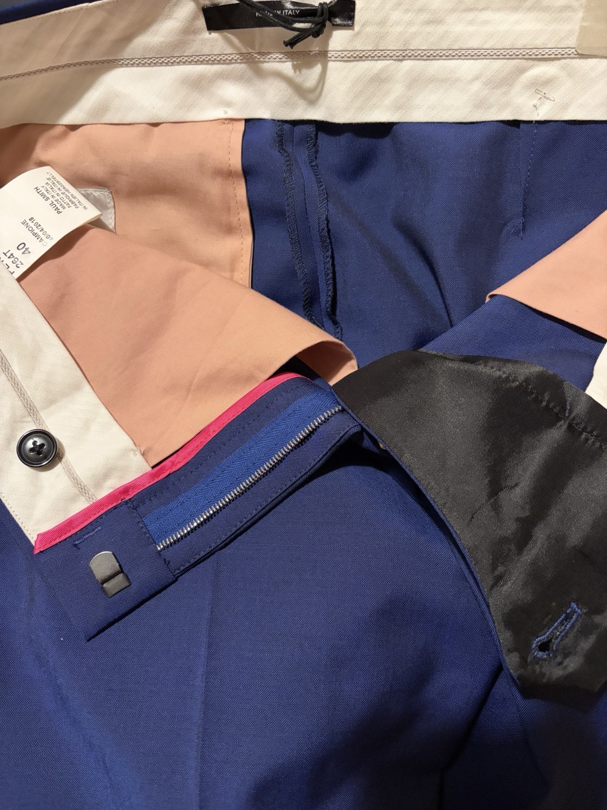 Paul Smith Women’s Suit Trousers Size IT 40 Tapered Wool And Mohair BNWT