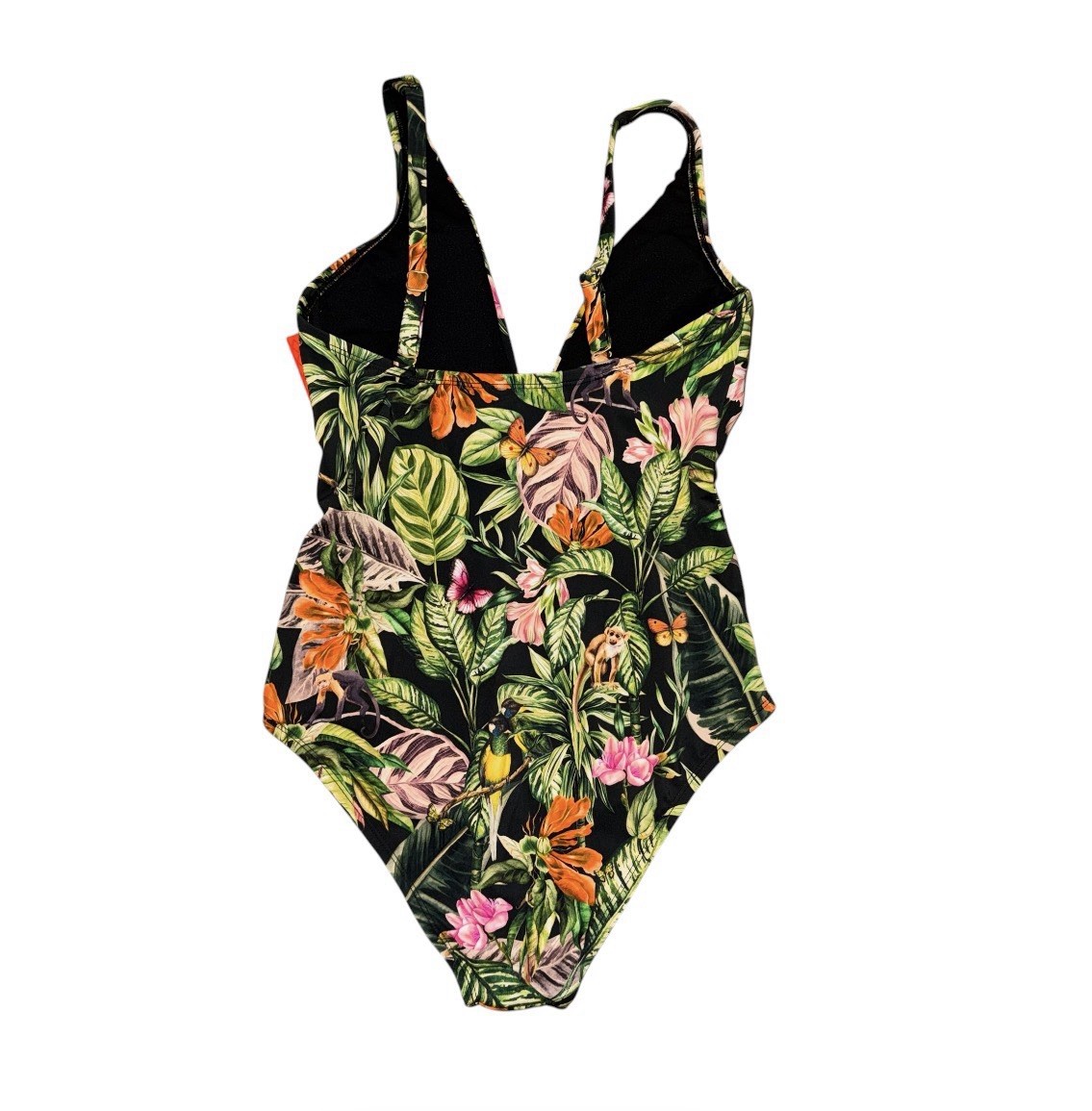 Sophia By Sophia Vergara Ring Front Plunge One Piece Swimsuit – Medium – NWT