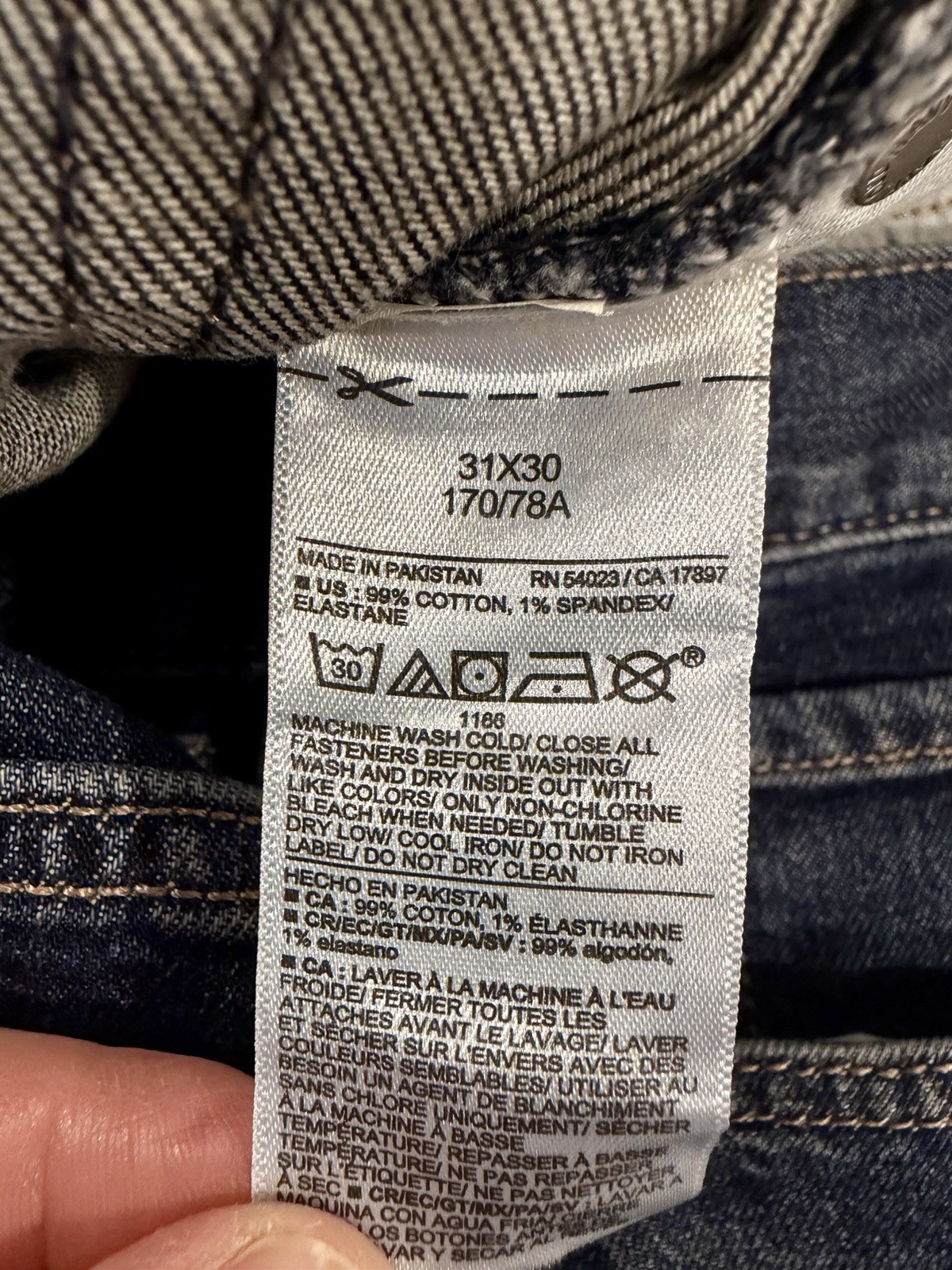 NWT Old Navy Slim Built In Flex Stretch Blue Denim Jeans Mens Size 31×30