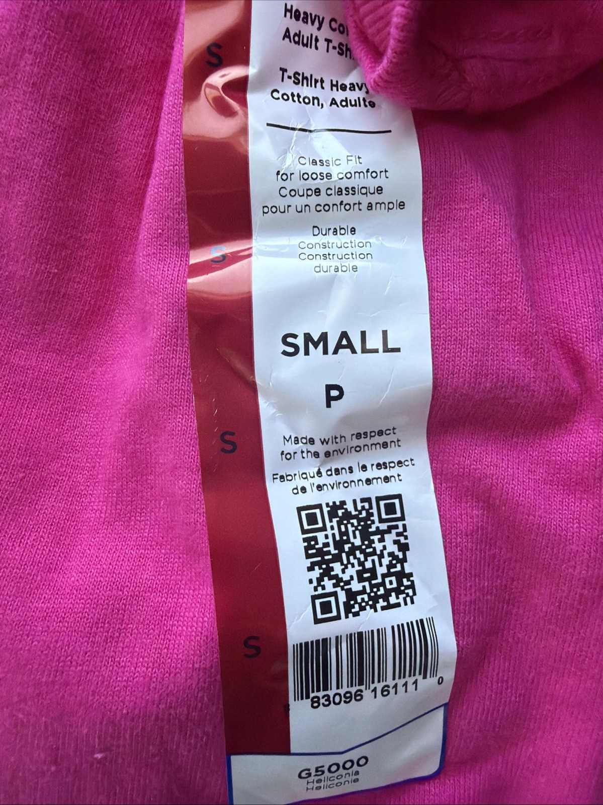 Gildan G500 Premium Short Sleeve Heavy Cotton Plain Casual T-Shirt Lot Of 2 Pink