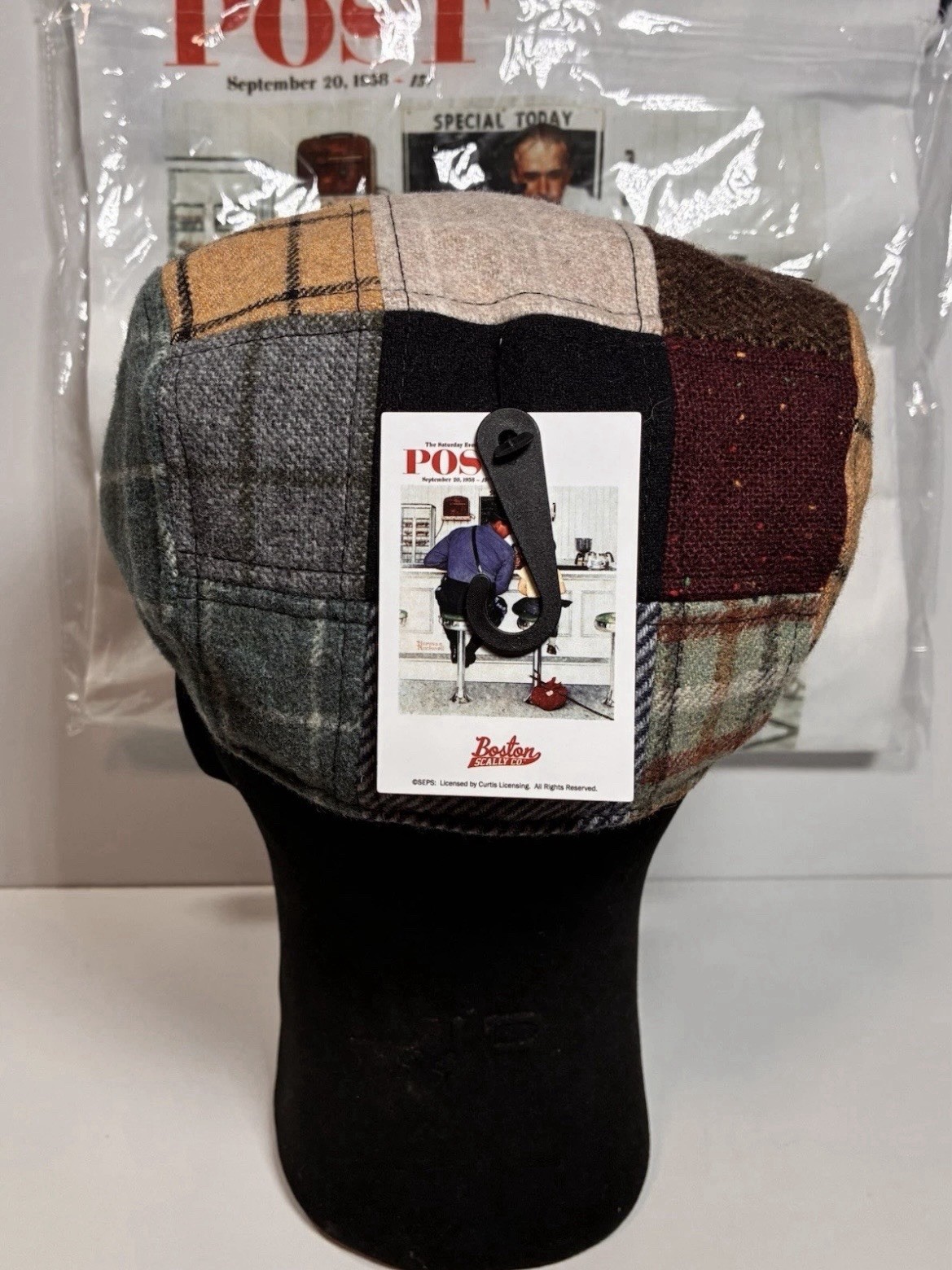 Boston Scally – The Runaway Patchwork – Norman Rockwell – Size M/L – W/ Dustbag