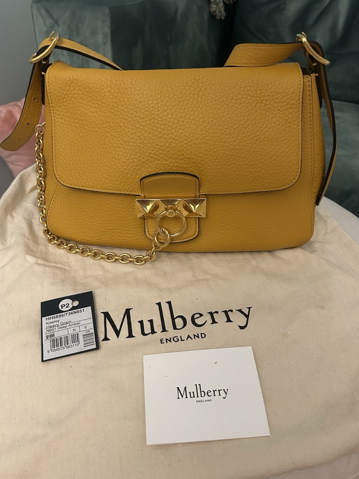 Mulberry Keeley Deep Amber Heavy Grain