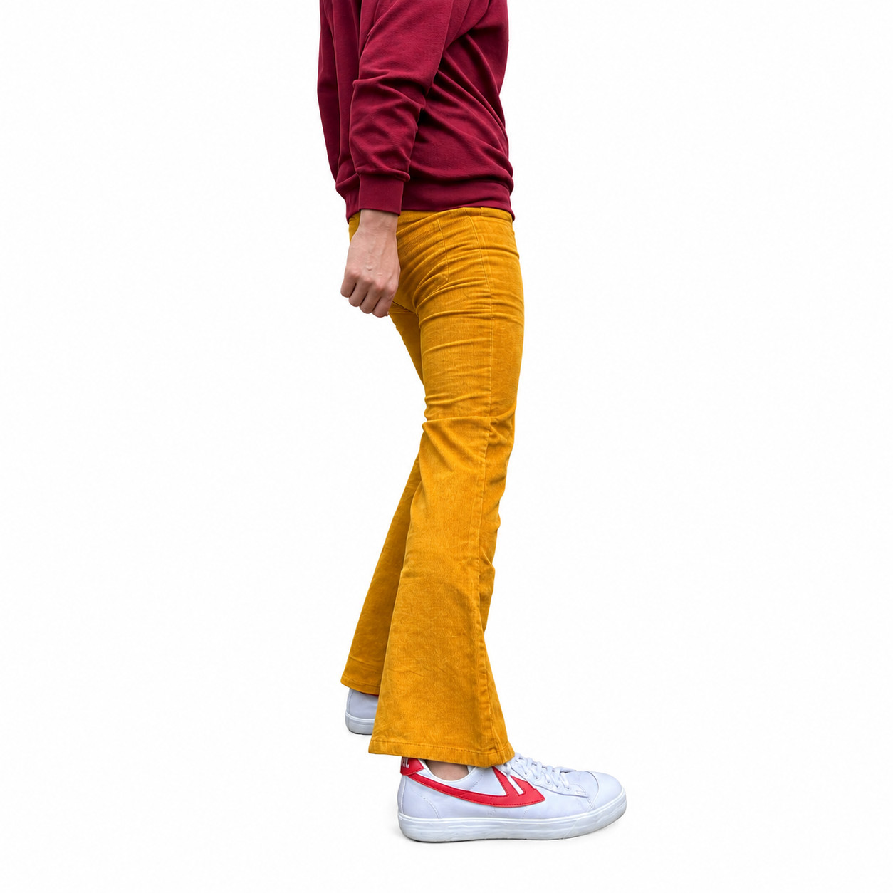 Men’s Bell Bottoms Flared Pants – Retro Corduroy Flares – 60s 70s Hippie Mod