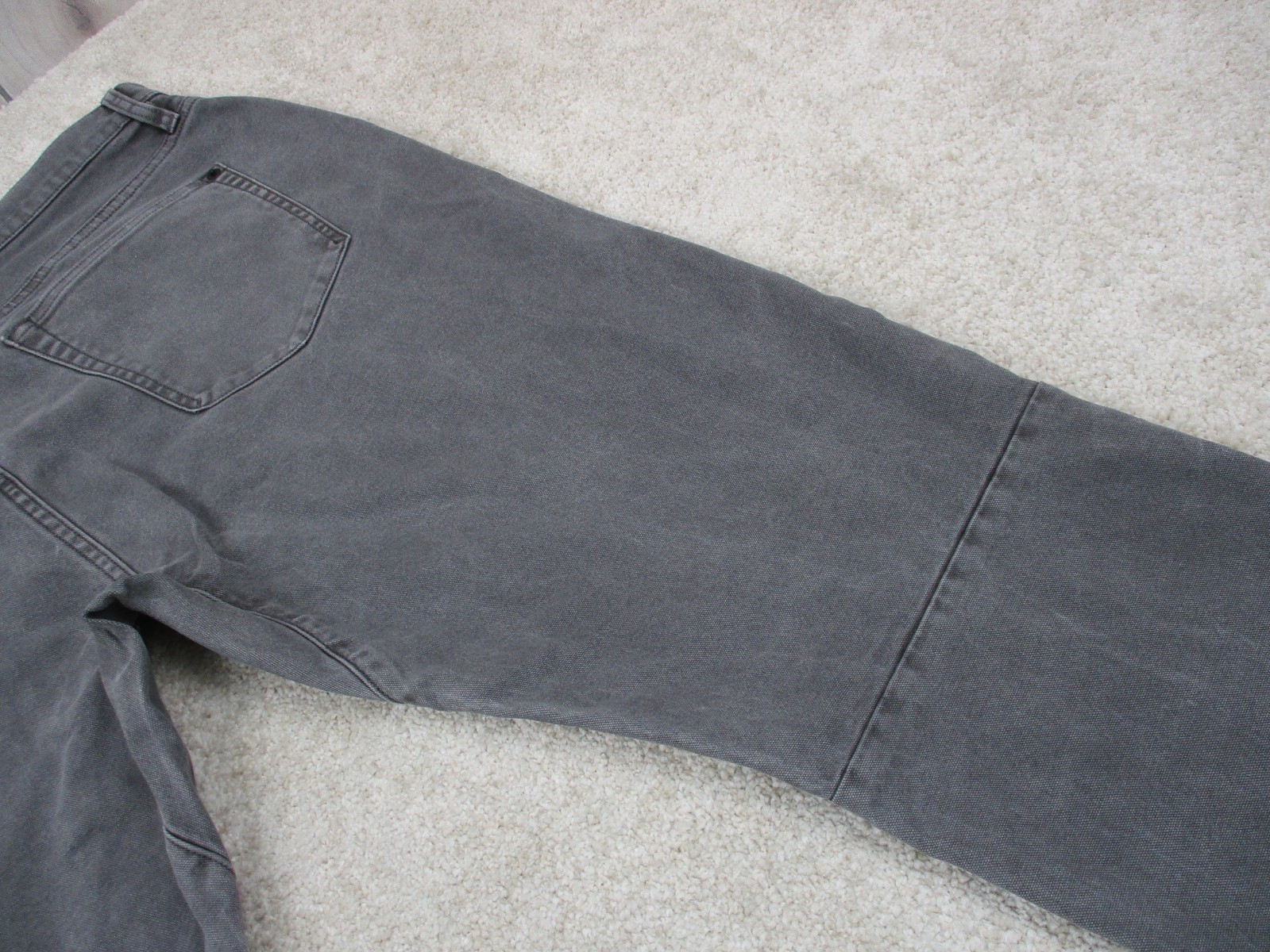 Proof Rover Slim Pants Mens 38 Gray Canvas Stretch Chino Casual Huckberry 38×34