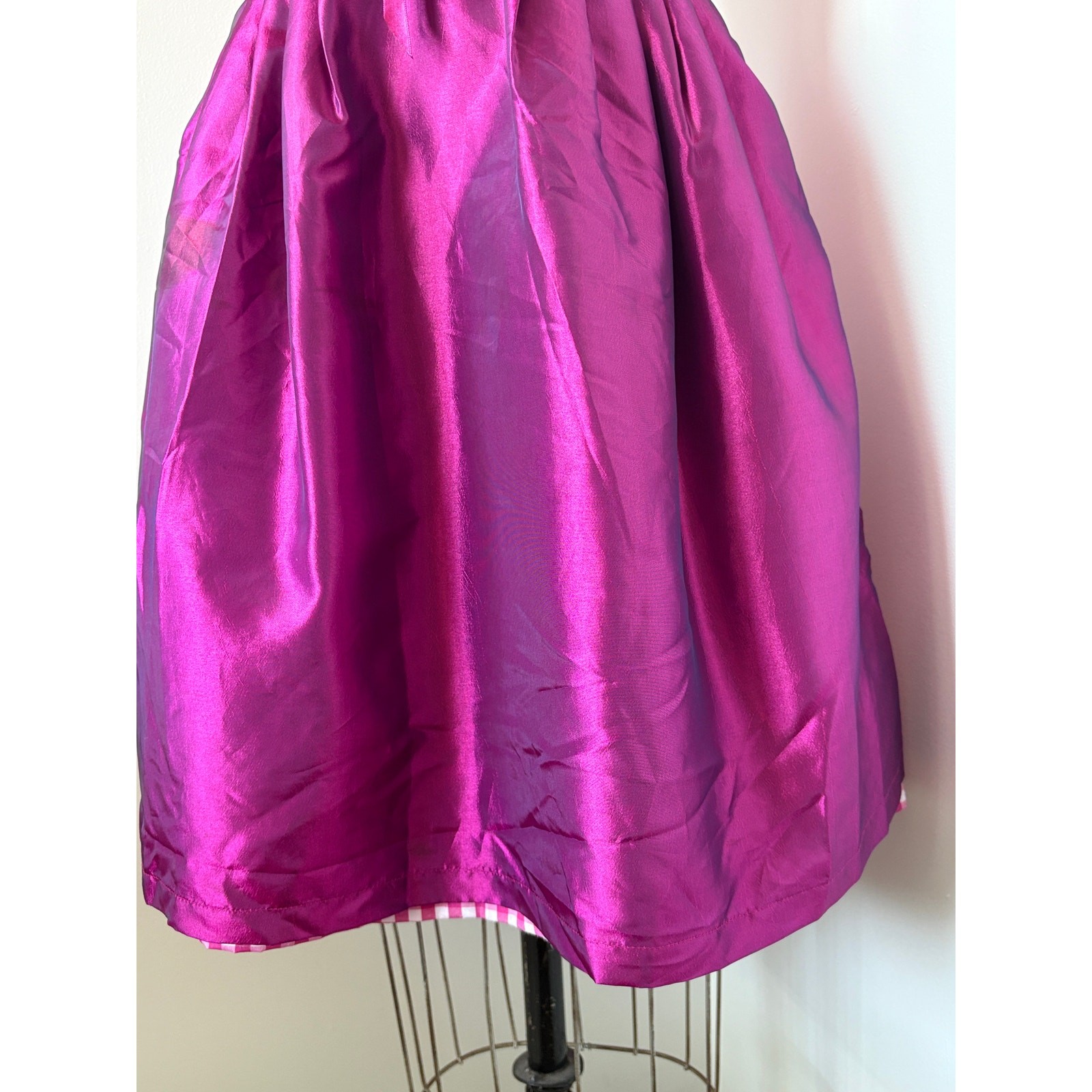 Bavarian Trachten Dirndl Sz EU40 Oktoberfest Milkmaid Coquette Gingham Corset