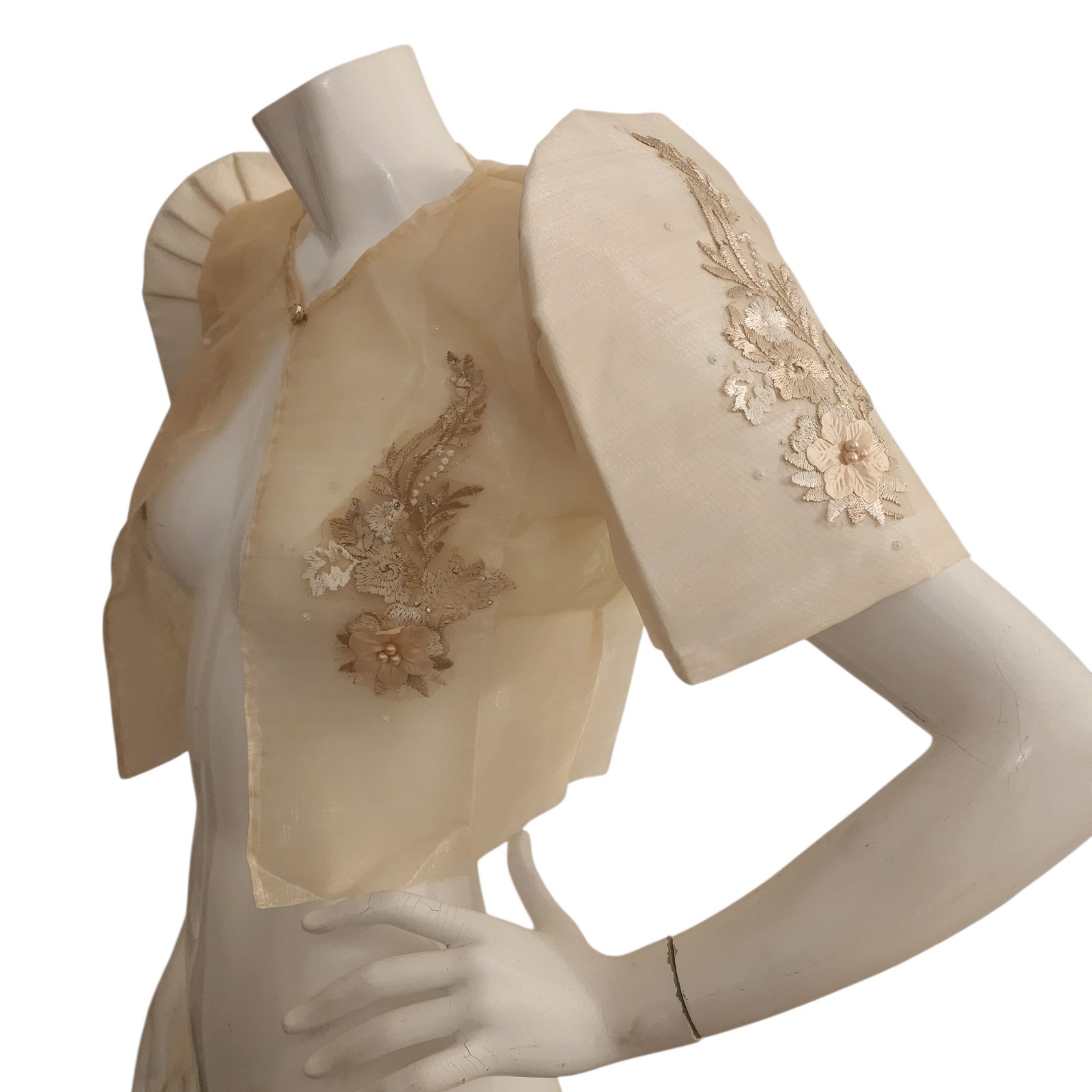Filipiniana Bolero Pinya Sz Extra Large/XL w/Beige Patch Philippines