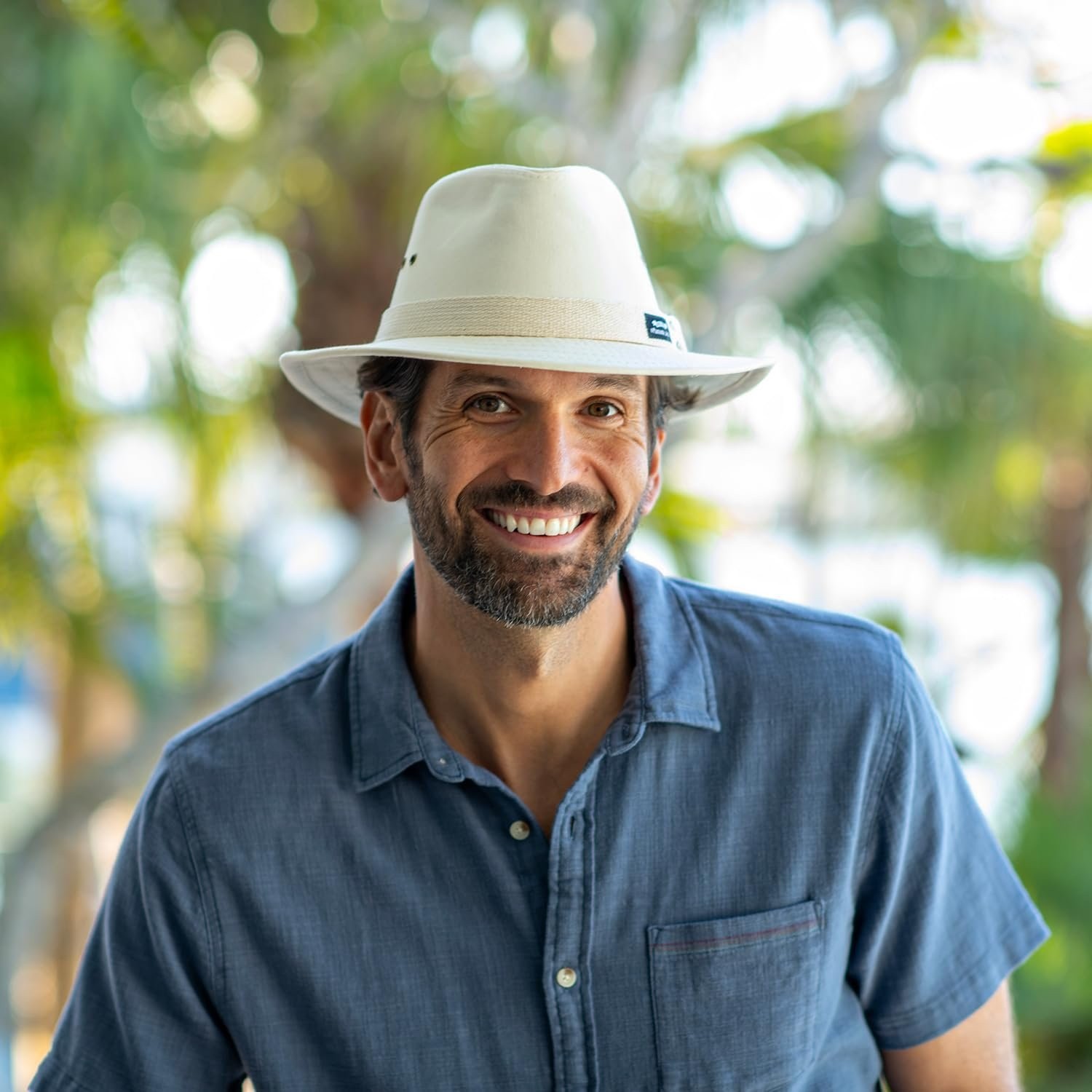 Panama Jack Men’s Original Canvas Safari Sun Hat, 2 1/2″ Brim, UPF (SPF) 50+