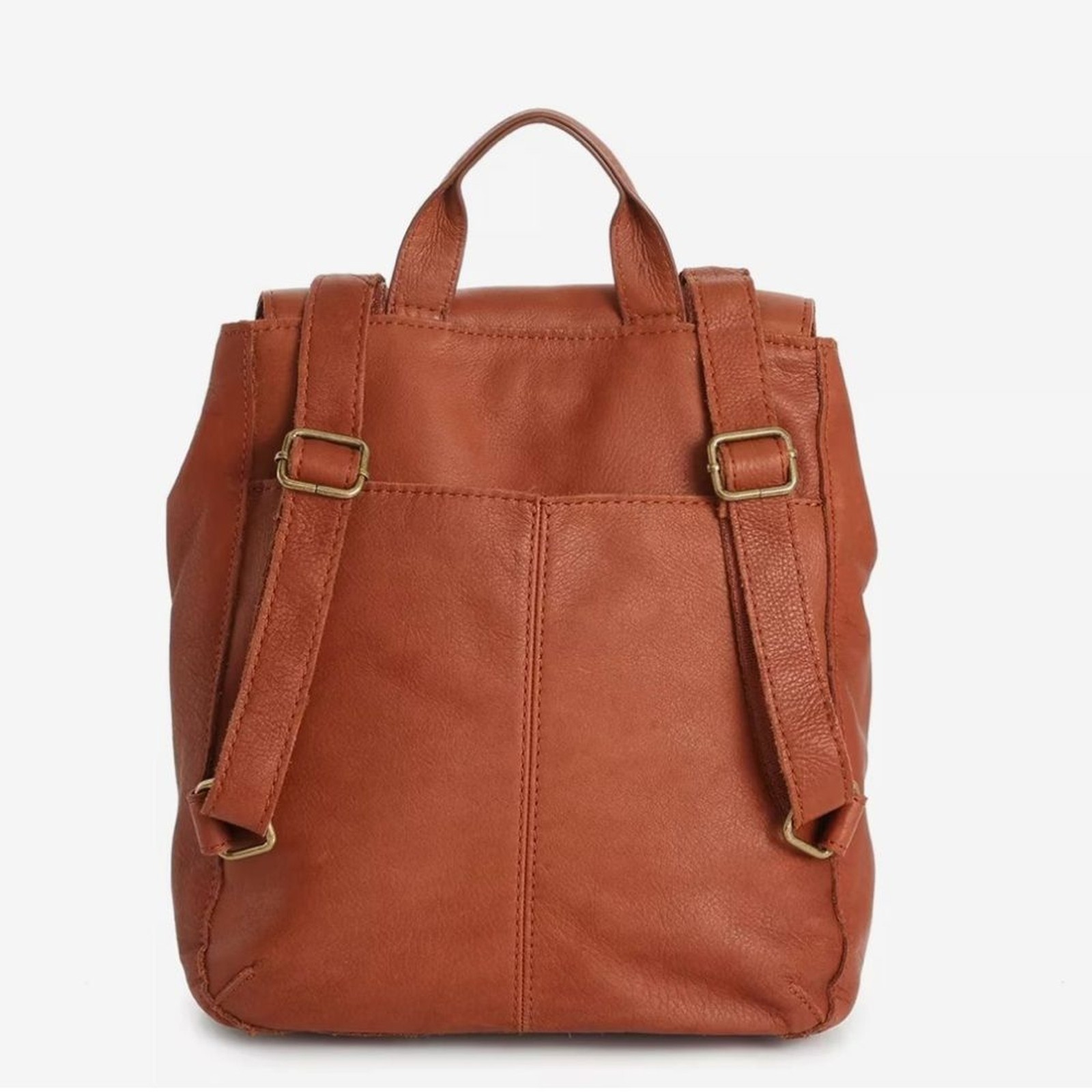 American Leather Co. brown Women backpack Bag purse neutral classic everyday GUC