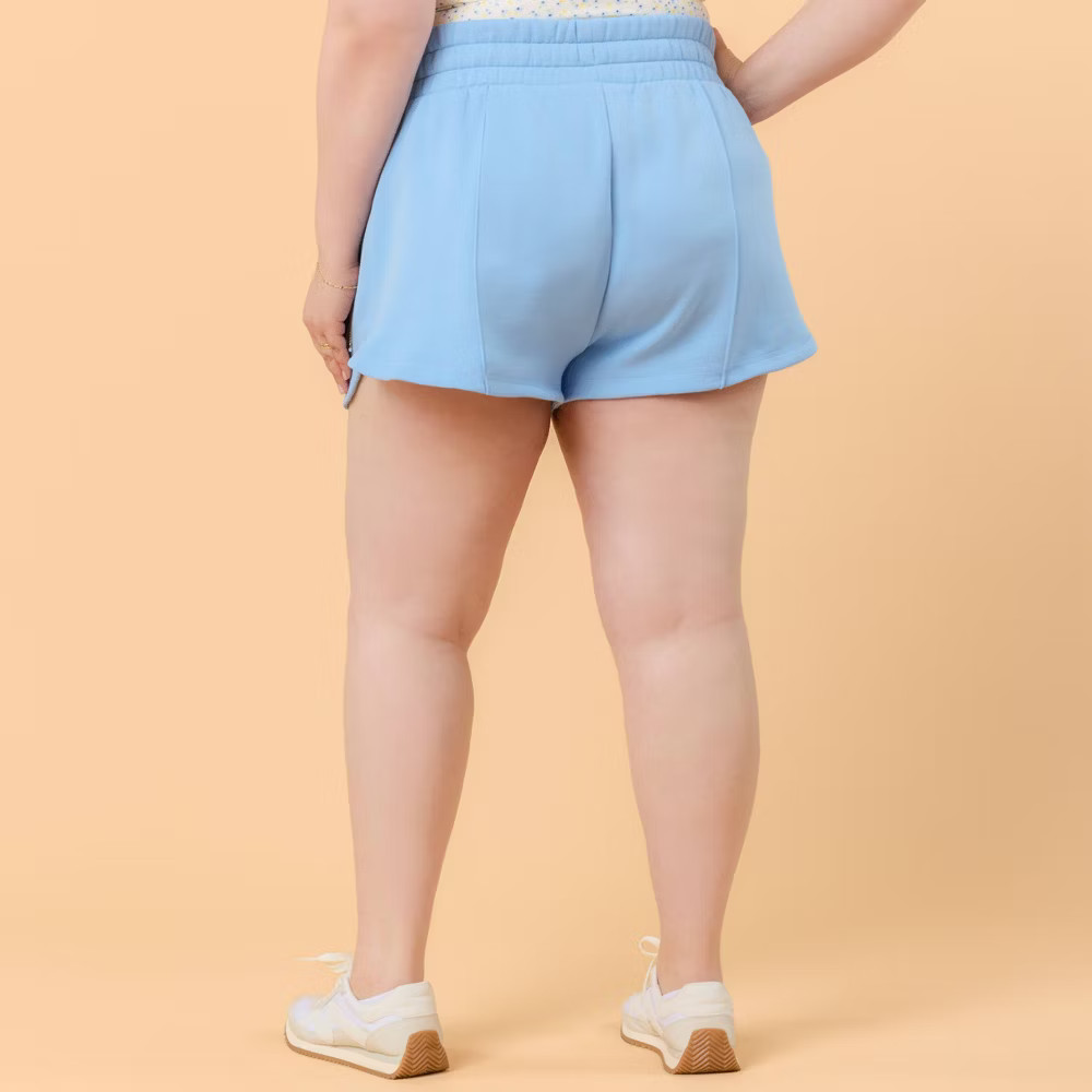 Blogilates Women Mommy & Me Marshmallow Dolphin Shorts – Medium Blue 1X