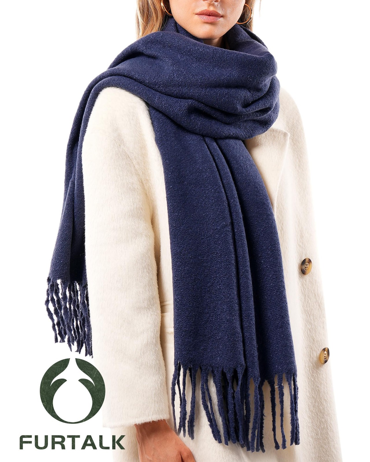 Scarf Women Men Soft Warm Cashmere Feel Blanket Pashmina Shawl Winter Thick