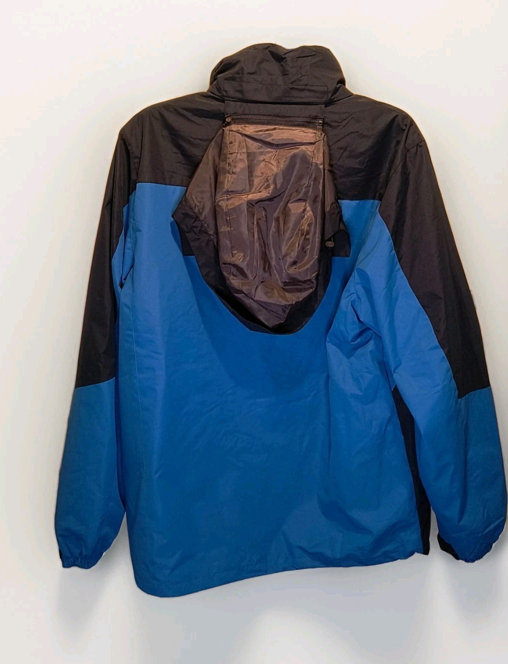Gelert Mens 3 in 1 Jacket Royal Blue/ Navy Size XL Windbreaker Removable Hood