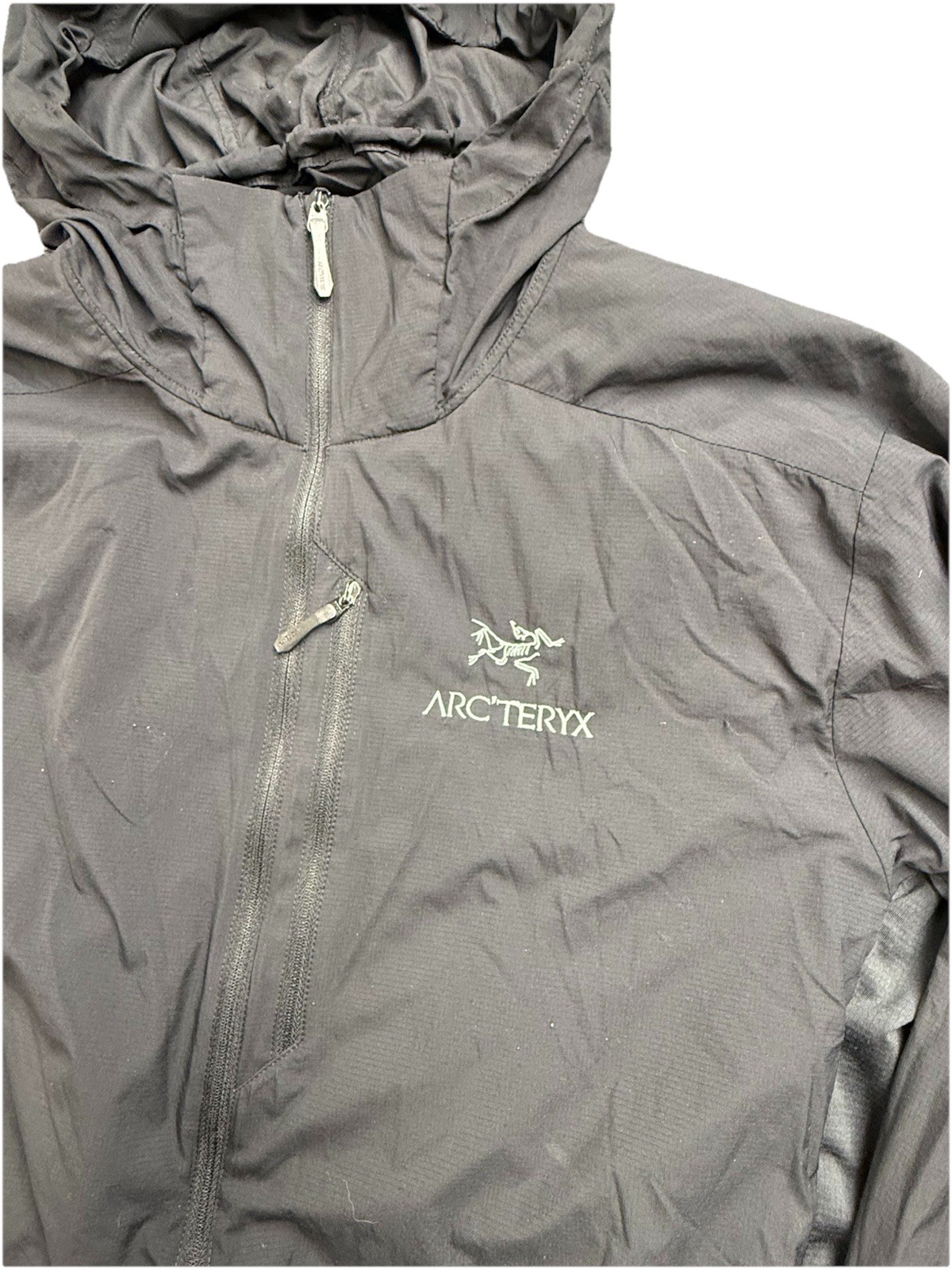 Arc’teryx Atom SL Men’s Anorak Hoody Jacket 3/4 Zip, Black, Size L