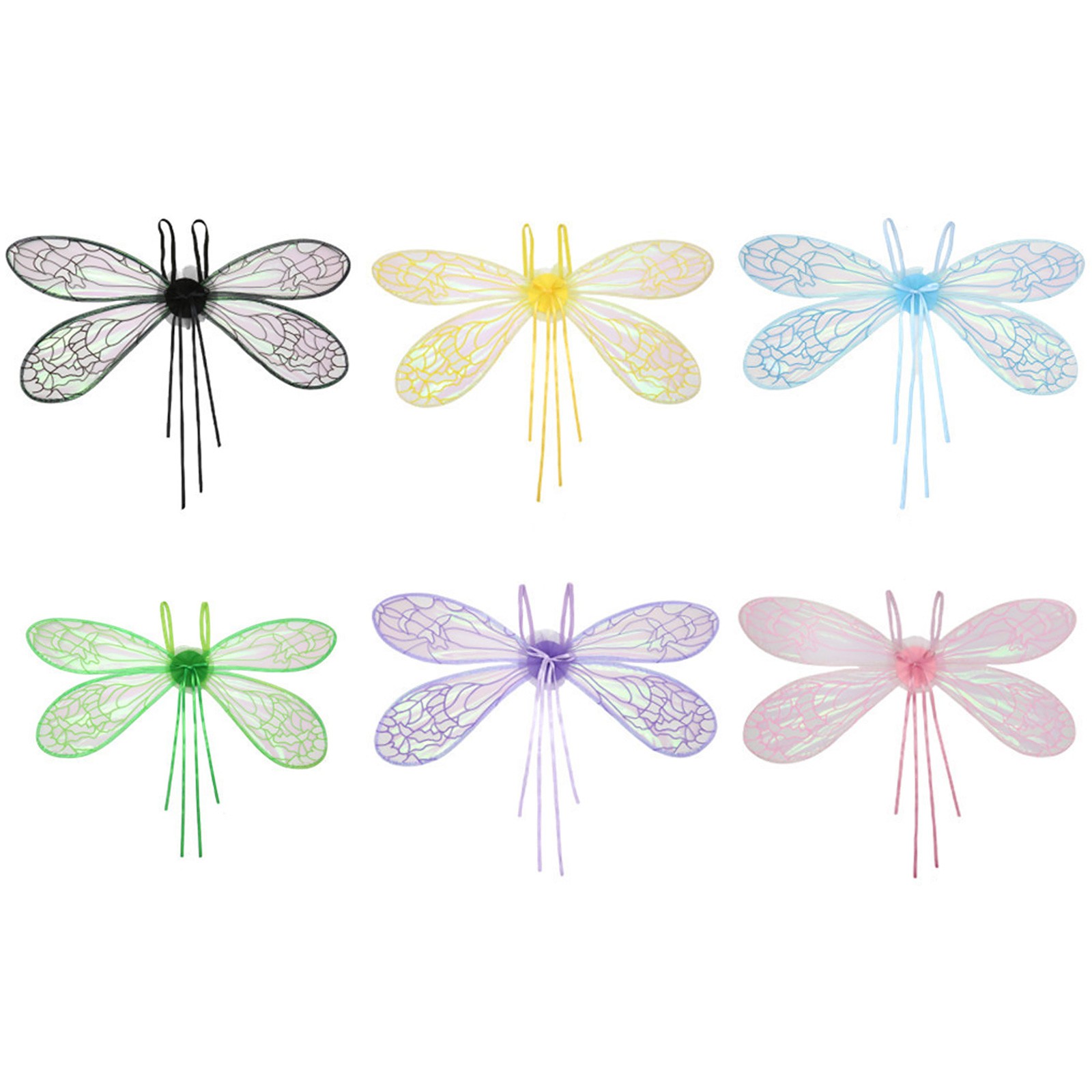 1Pcs Fairy Dragonfly Wings LED Light Wings Halloween Masquerade Party Dress-Up