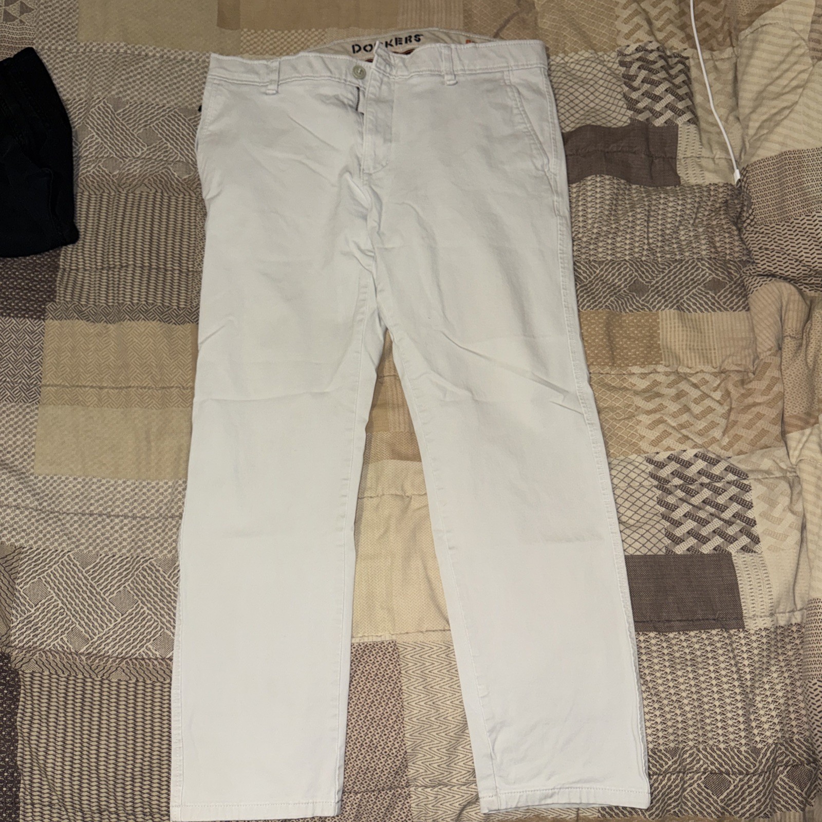 Dockers Tech Chino Pants Mens 34×29 Khaki Slim Fit Stretch Performance Golf