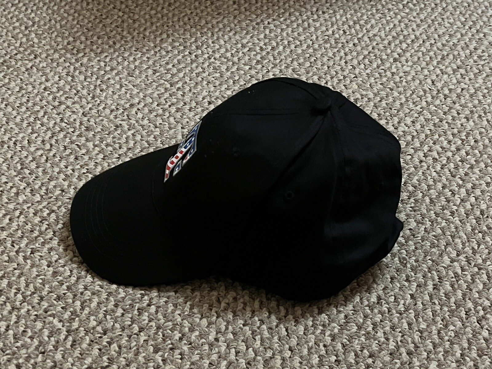 T-Mobile Tuesdays Baseball Cap Hat Black w/ U.S.A. Flag / Camo Patriotic Design