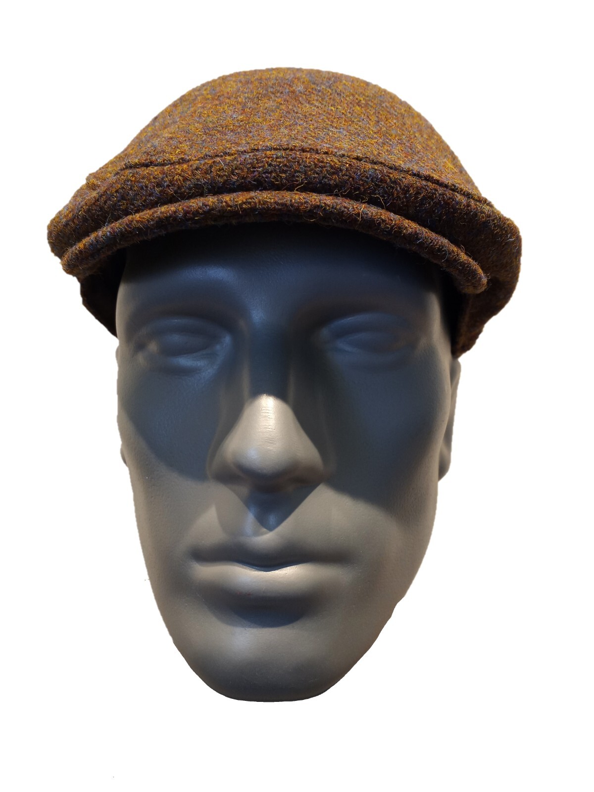 Hartside HS14 Scottish Highland Harris Tweed® Cap in Brown Mix – PICK SIZE