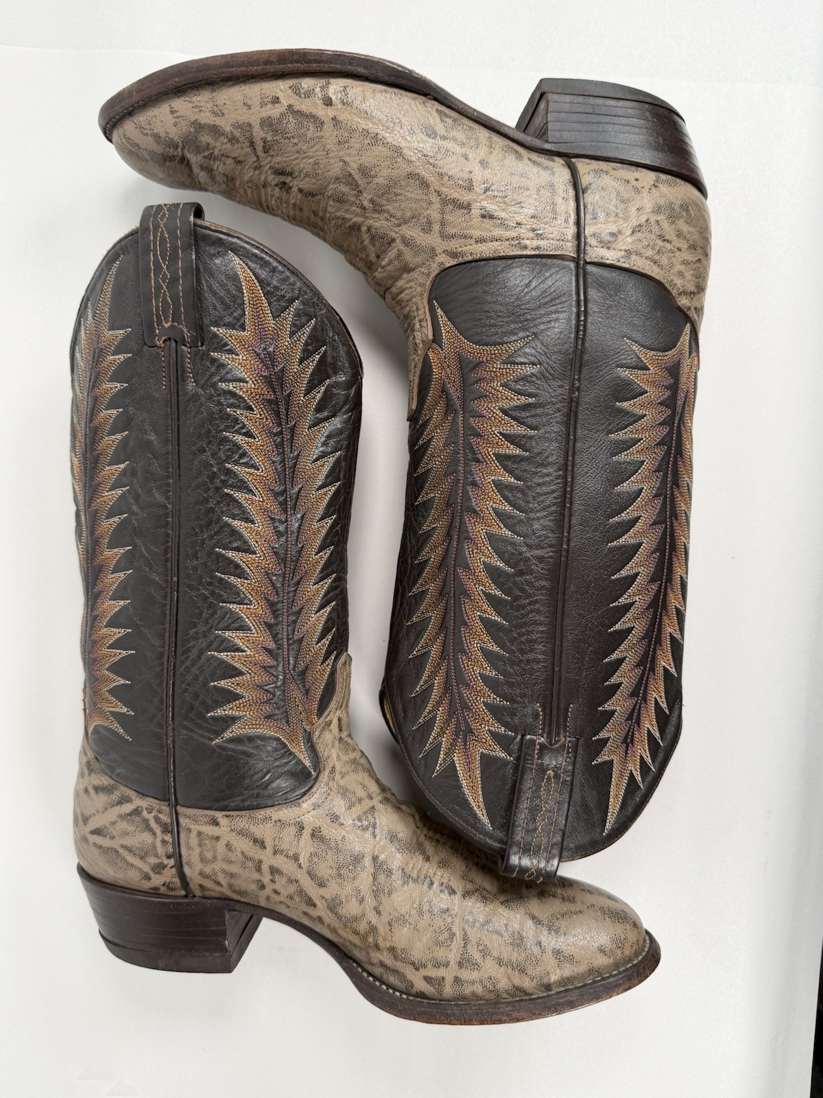 Vintage Men’s Tony Lama Exotic Western Boots Size 10 D 8601 Boots Made In USA