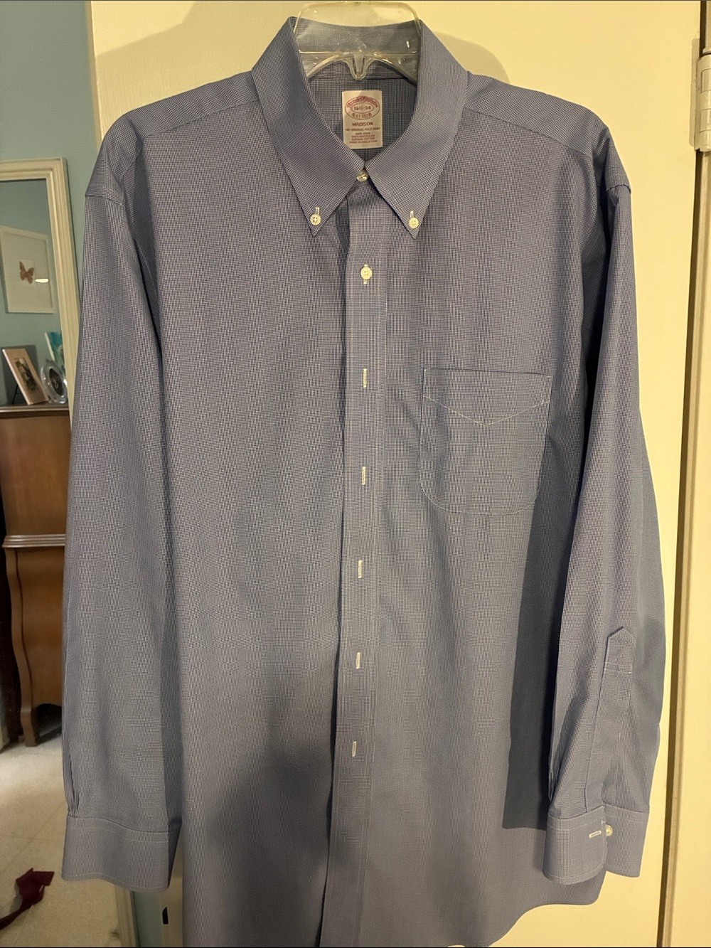 Brooks Brothers Men’s Button-Down Dress Shirt in Blue
