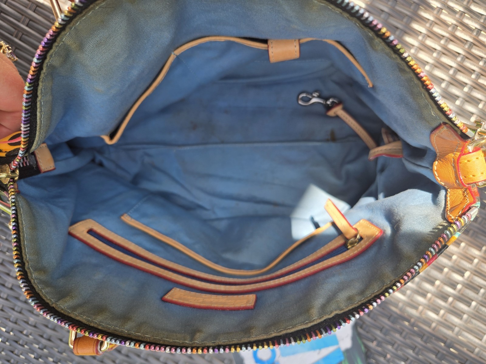 Dooney & Bourke Retro Grafica Satchel With Matching Wallet